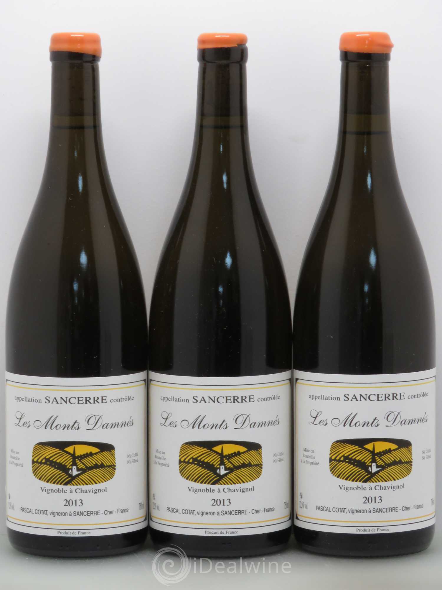 Sancerre Monts Damnes Pascal Cotat 2013 - Posten von 3 Flaschen - 0
