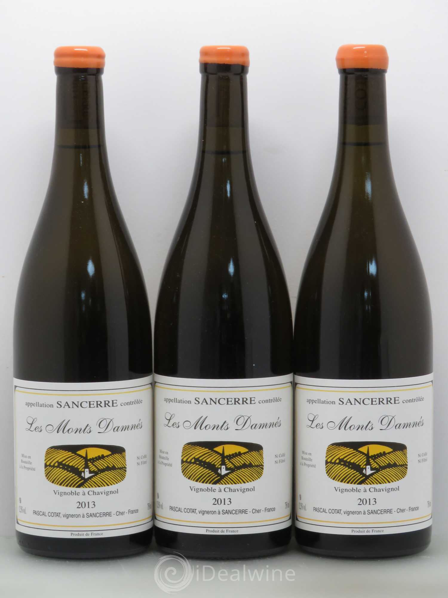 Sancerre Monts Damnes Pascal Cotat 2013 - Posten von 3 Flaschen - 0