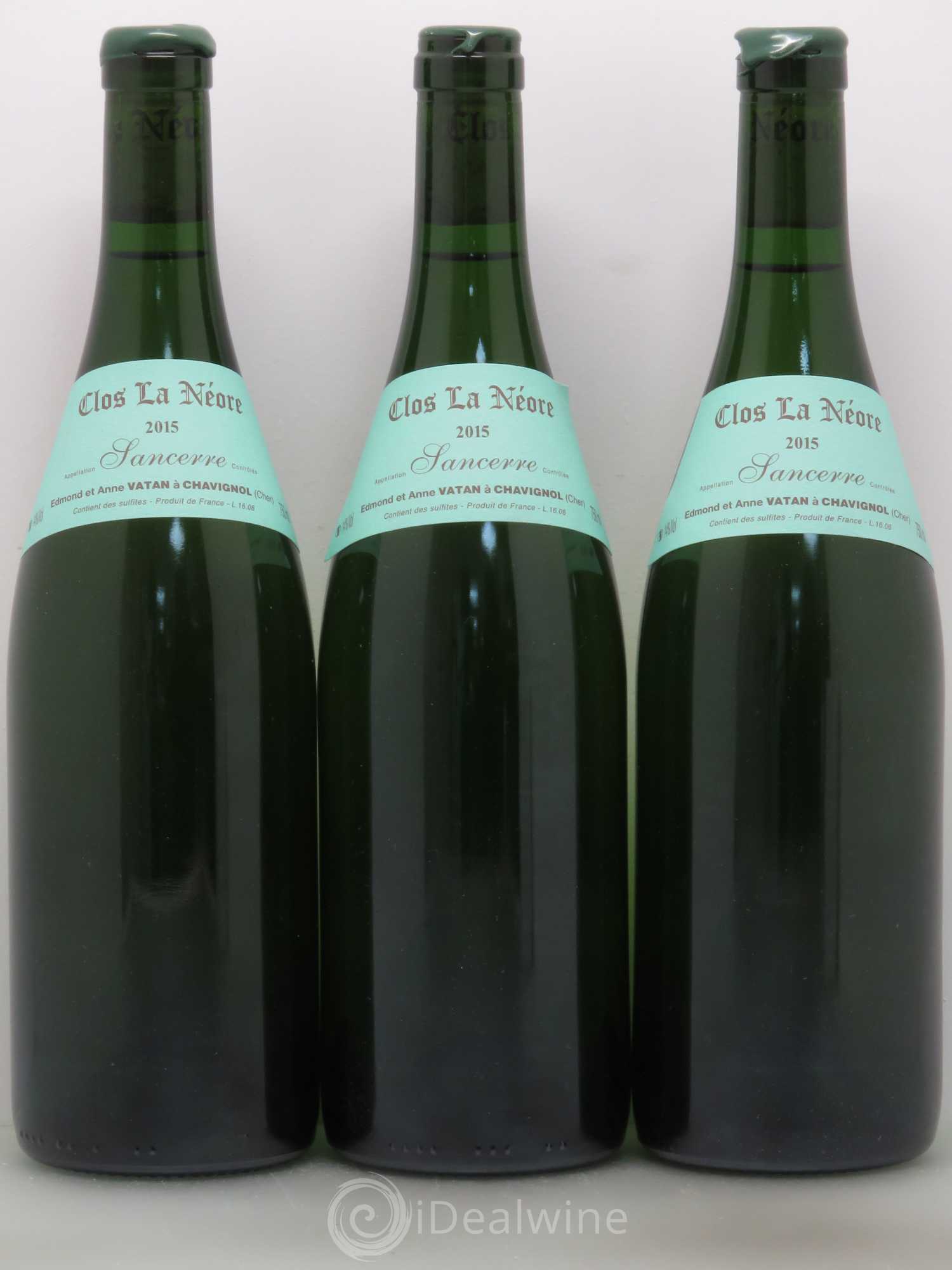 Sancerre Clos la Neore Edmond Vatan 2015 - Lot de 3 bouteilles - 0