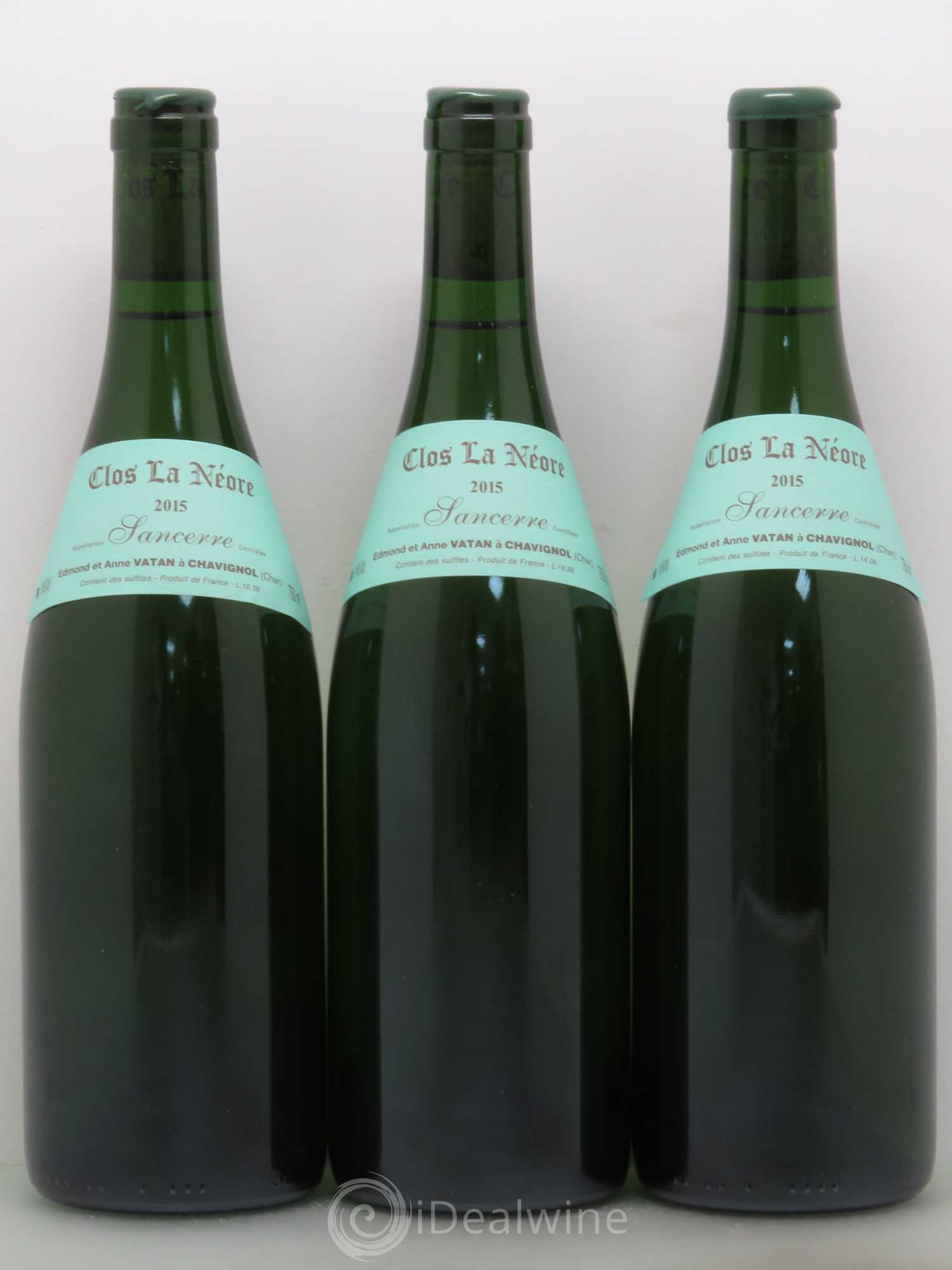 Sancerre Clos la Neore Edmond Vatan 2015 - Lot de 3 bouteilles - 0