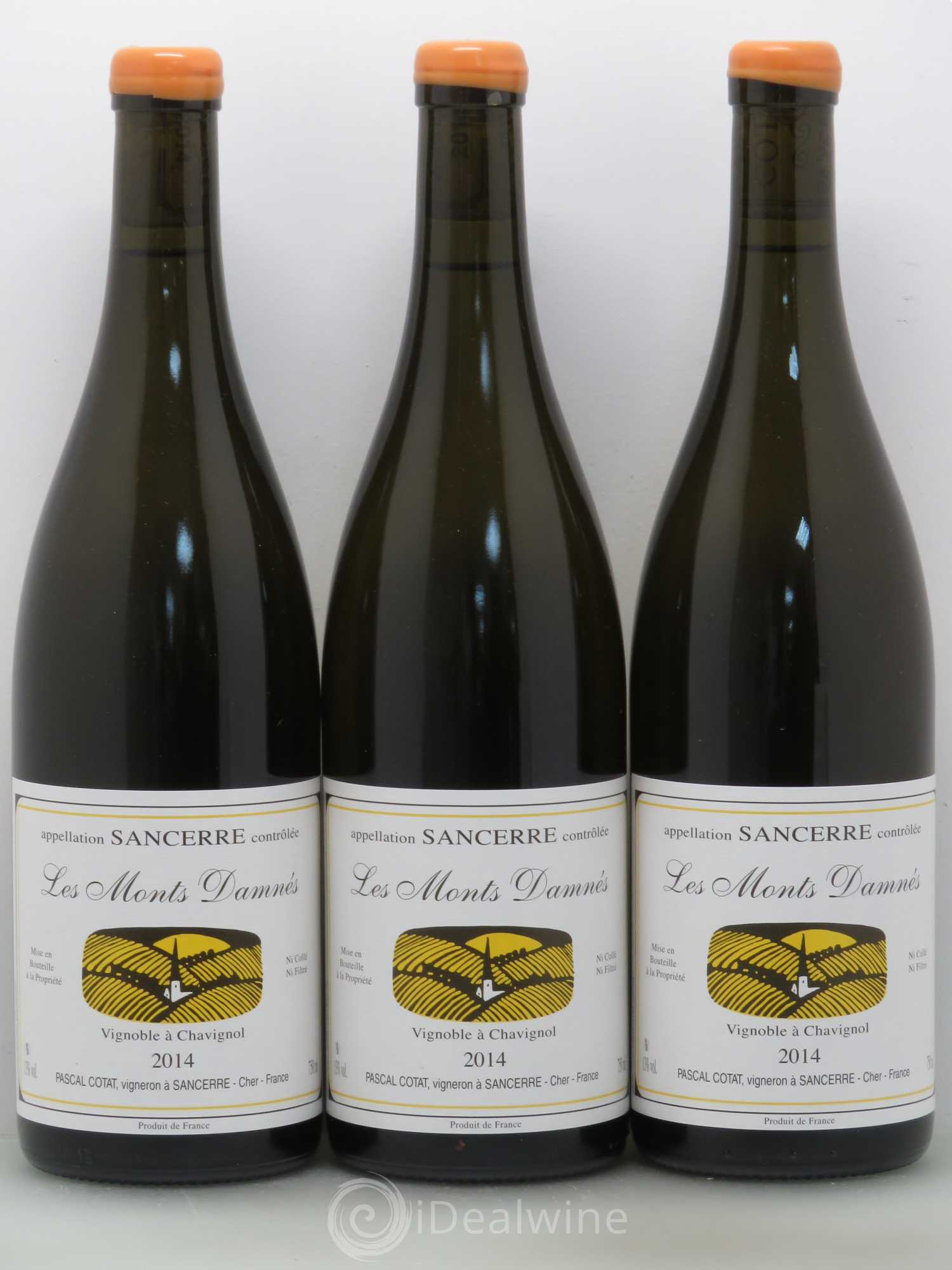 Sancerre Monts Damnes Pascal Cotat 2014 - Posten von 6 Flaschen - 2