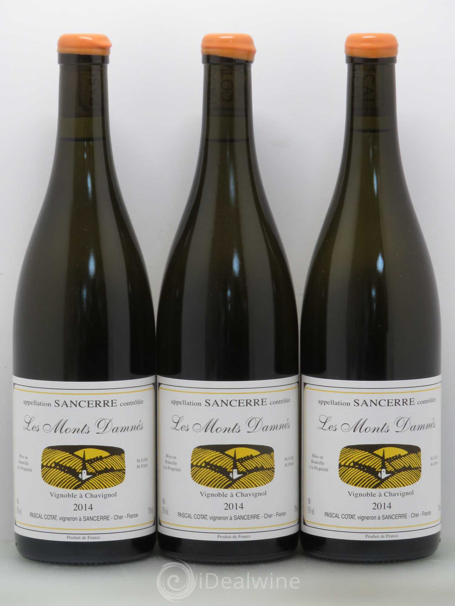 Sancerre Monts Damnes Pascal Cotat 2014 - Posten von 3 Flaschen - 0