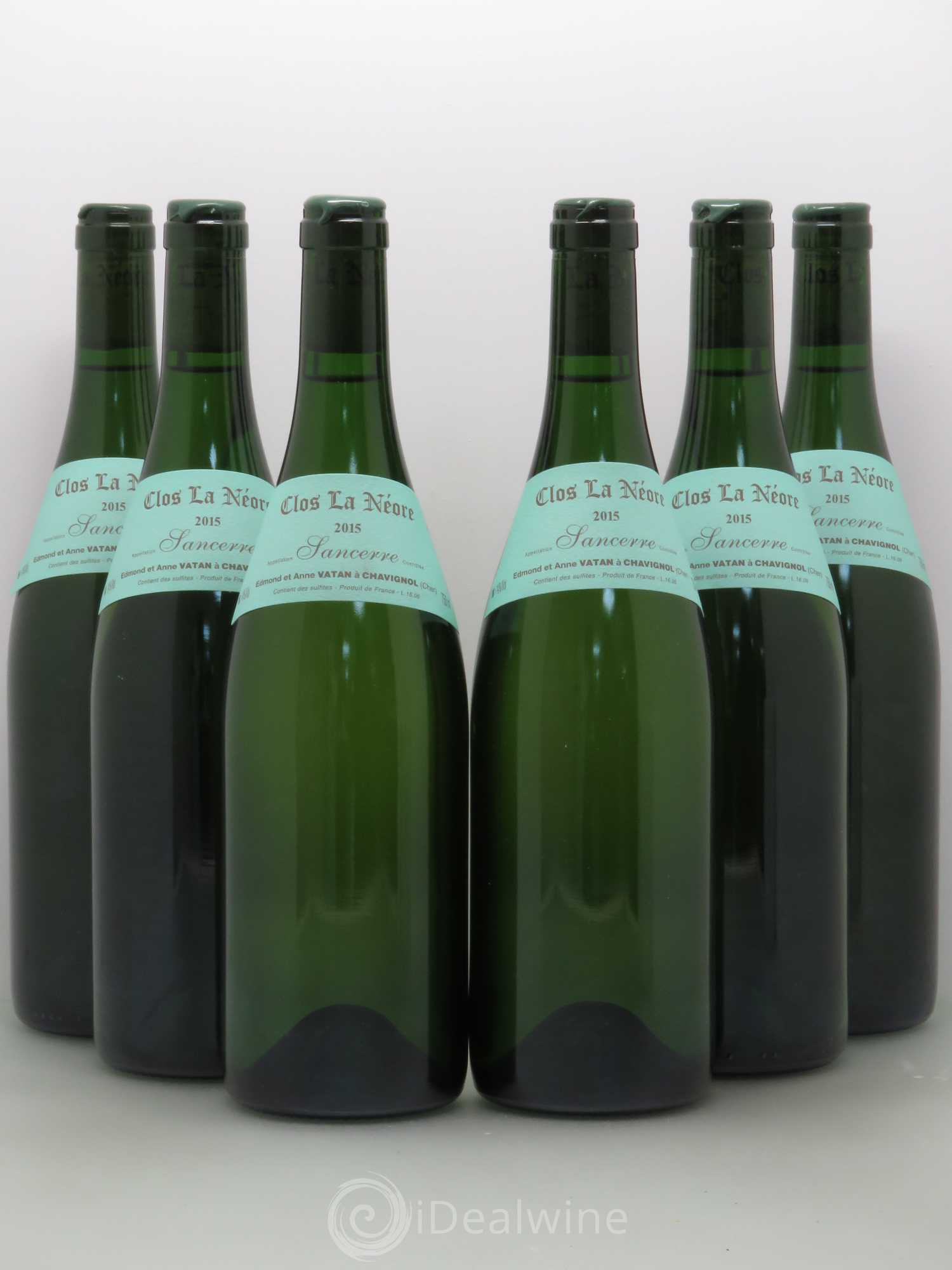 Sancerre Clos la Neore Edmond Vatan 2015 - Lot de 6 bouteilles - 0