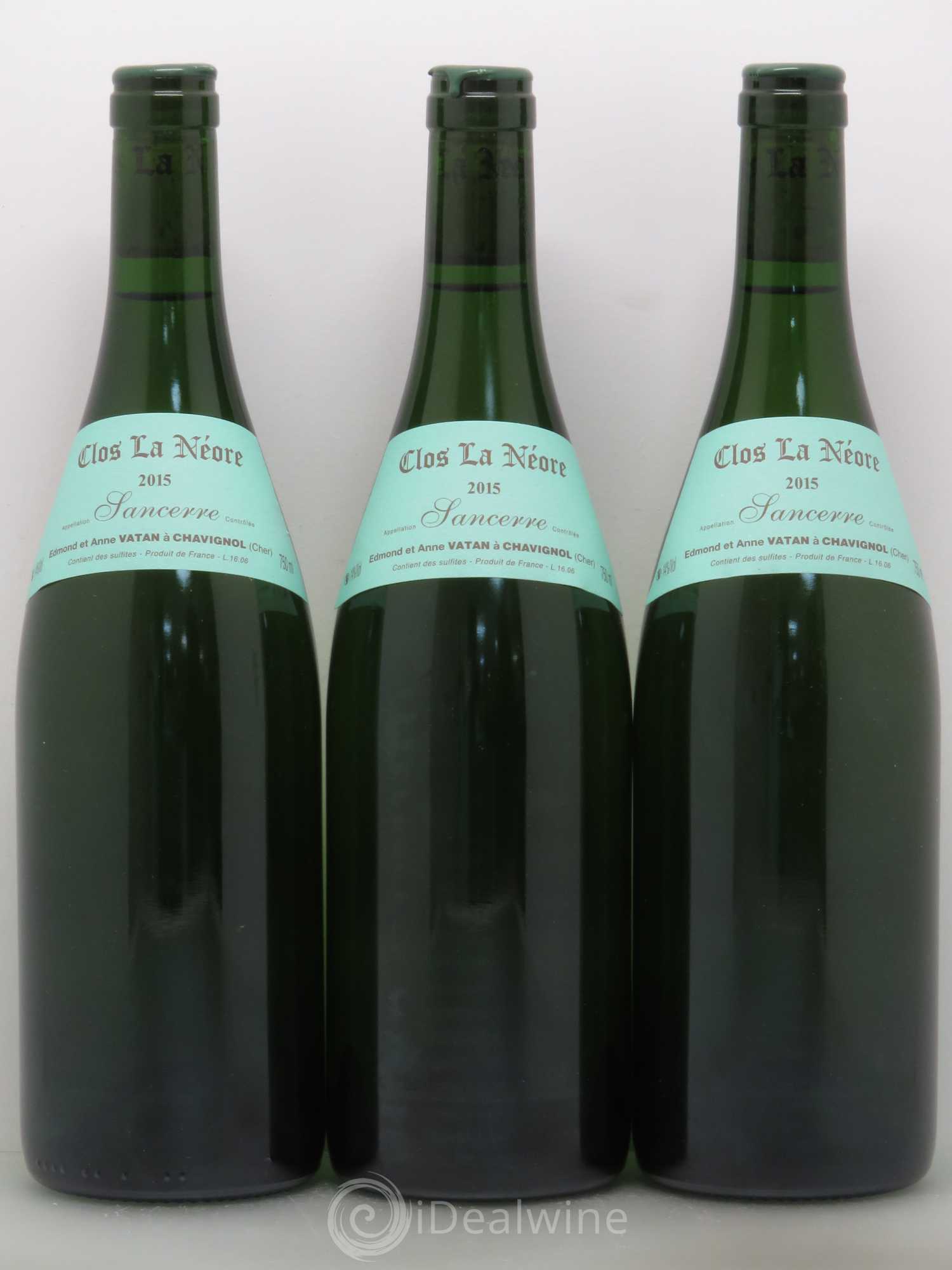 Sancerre Clos la Neore Edmond Vatan 2015 - Lot de 3 bouteilles - 0