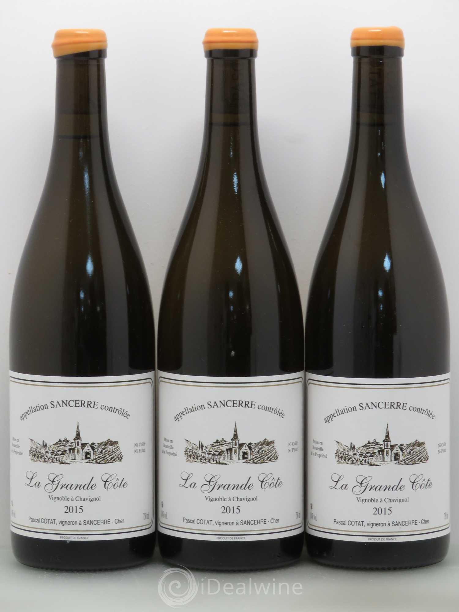 Sancerre Grande Côte Pascal Cotat 2015 - Posten von 6 Flaschen - 2