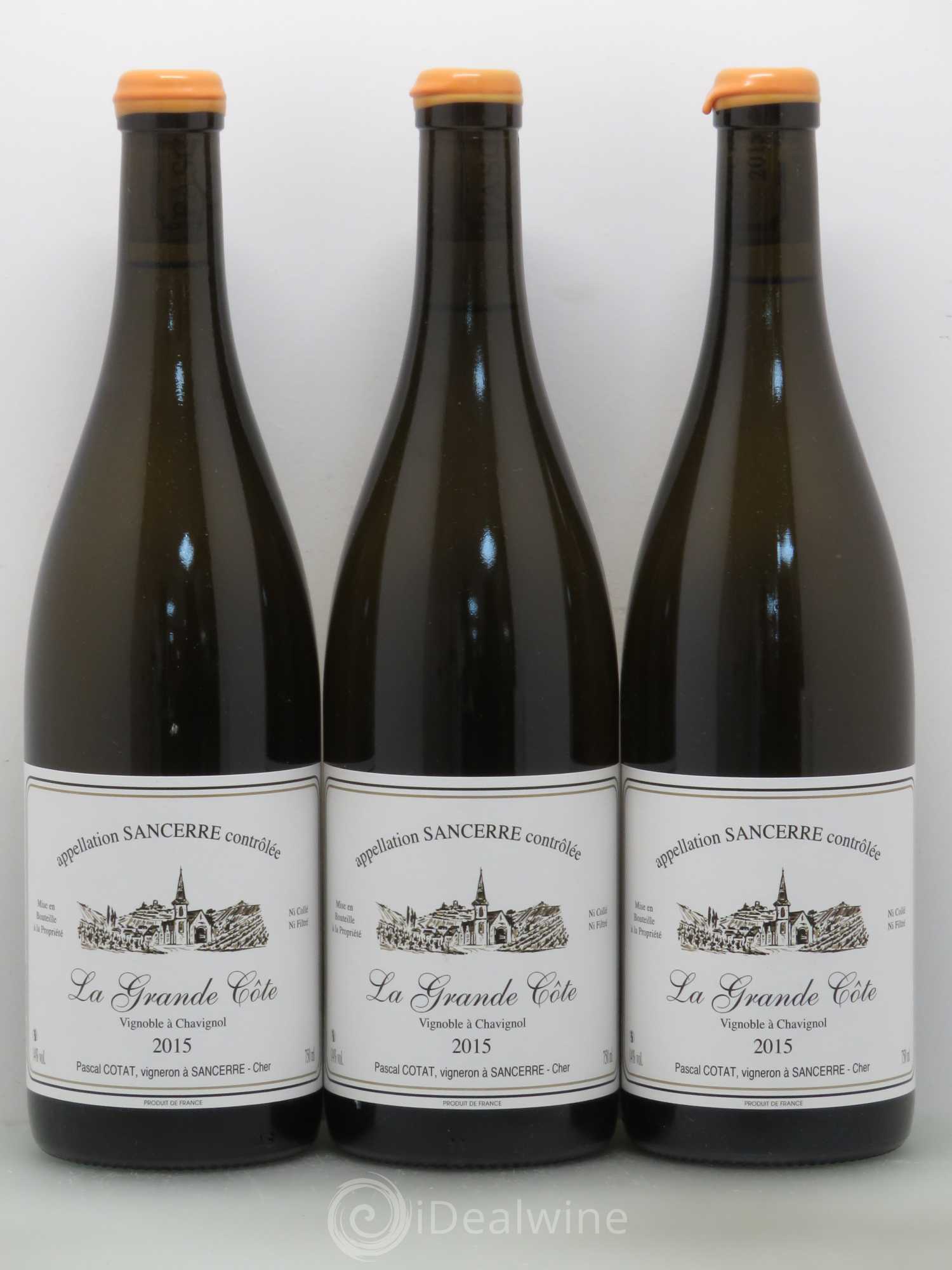 Sancerre Grande Côte Pascal Cotat 2015 - Posten von 3 Flaschen - 0