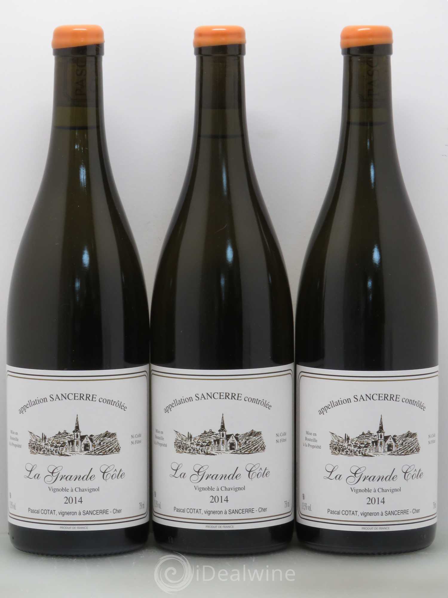 Sancerre Grande Côte Pascal Cotat 2014 - Posten von 6 Flaschen - 2
