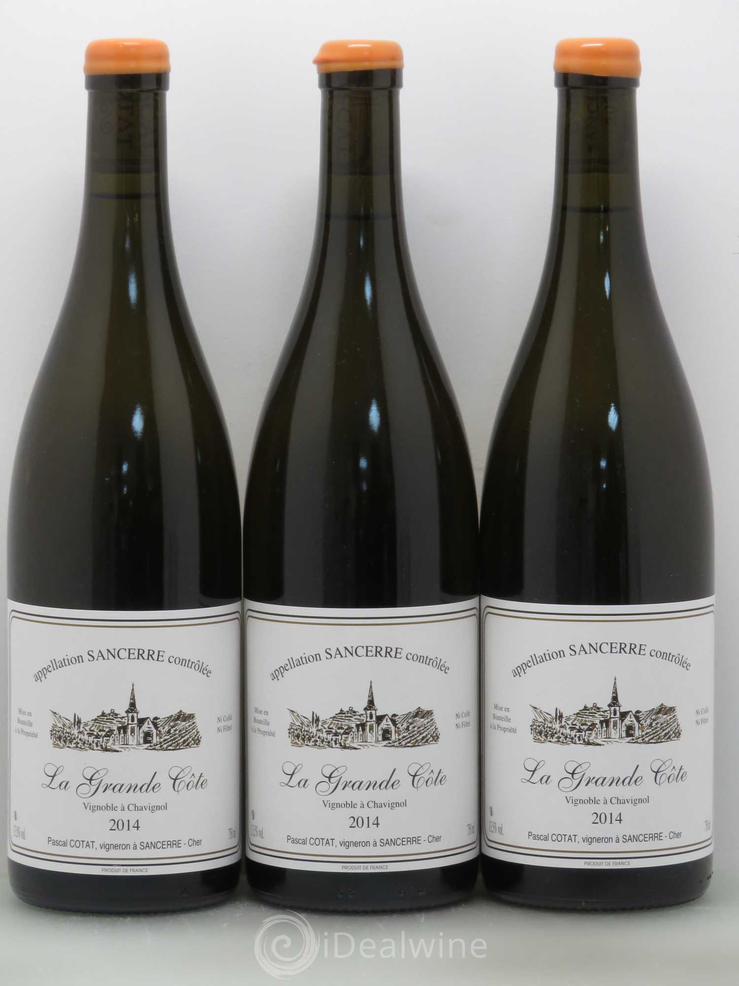 Sancerre Grande Côte Pascal Cotat 2014 - Posten von 3 Flaschen - 0