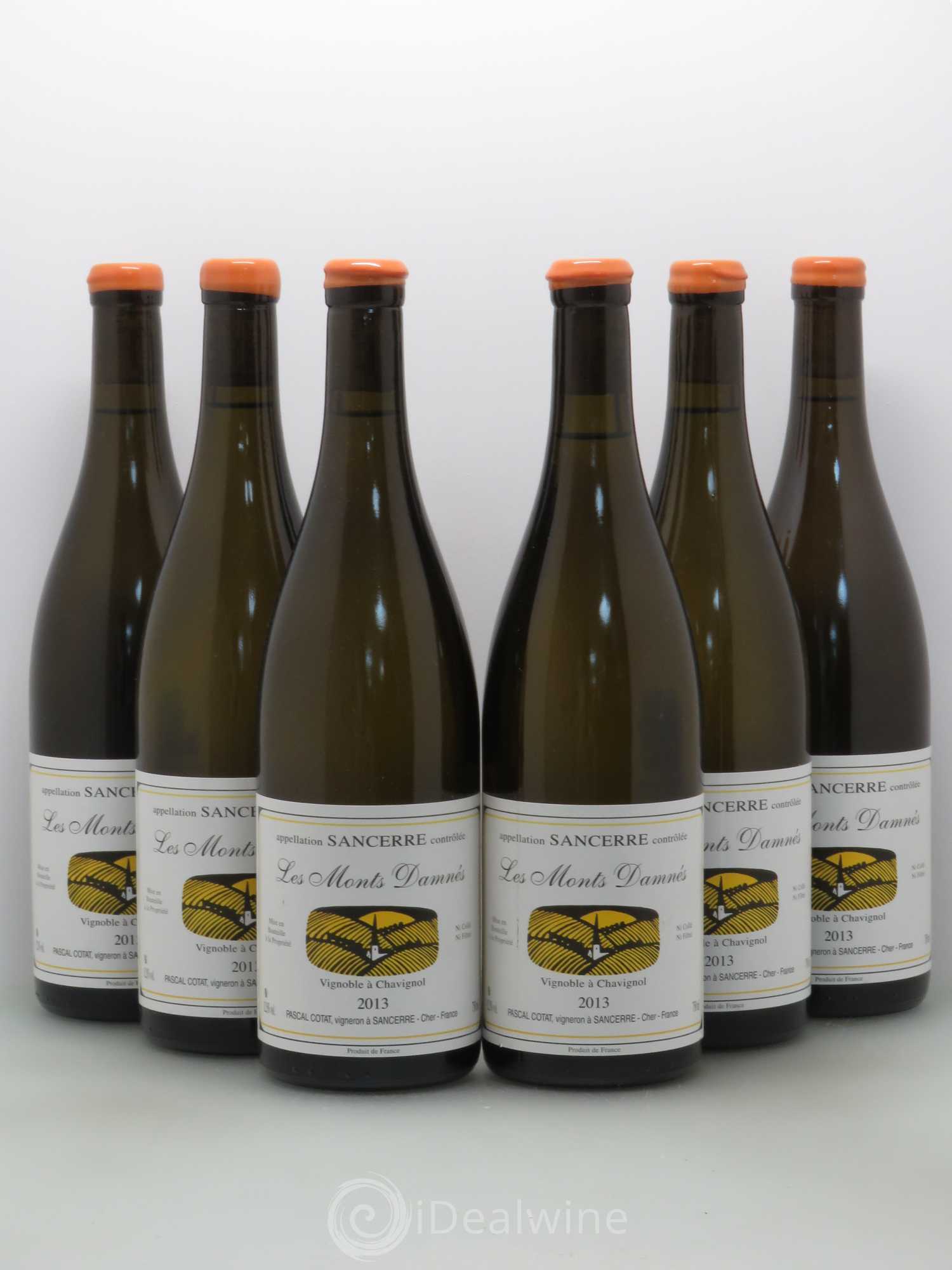 Sancerre Monts Damnes Pascal Cotat 2013 - Posten von 6 Flaschen - 0