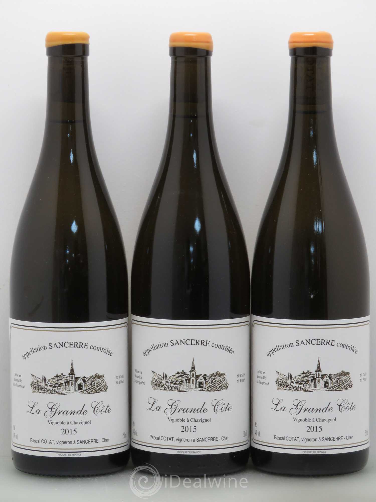 Sancerre Grande Côte Pascal Cotat 2015 - Posten von 3 Flaschen - 0