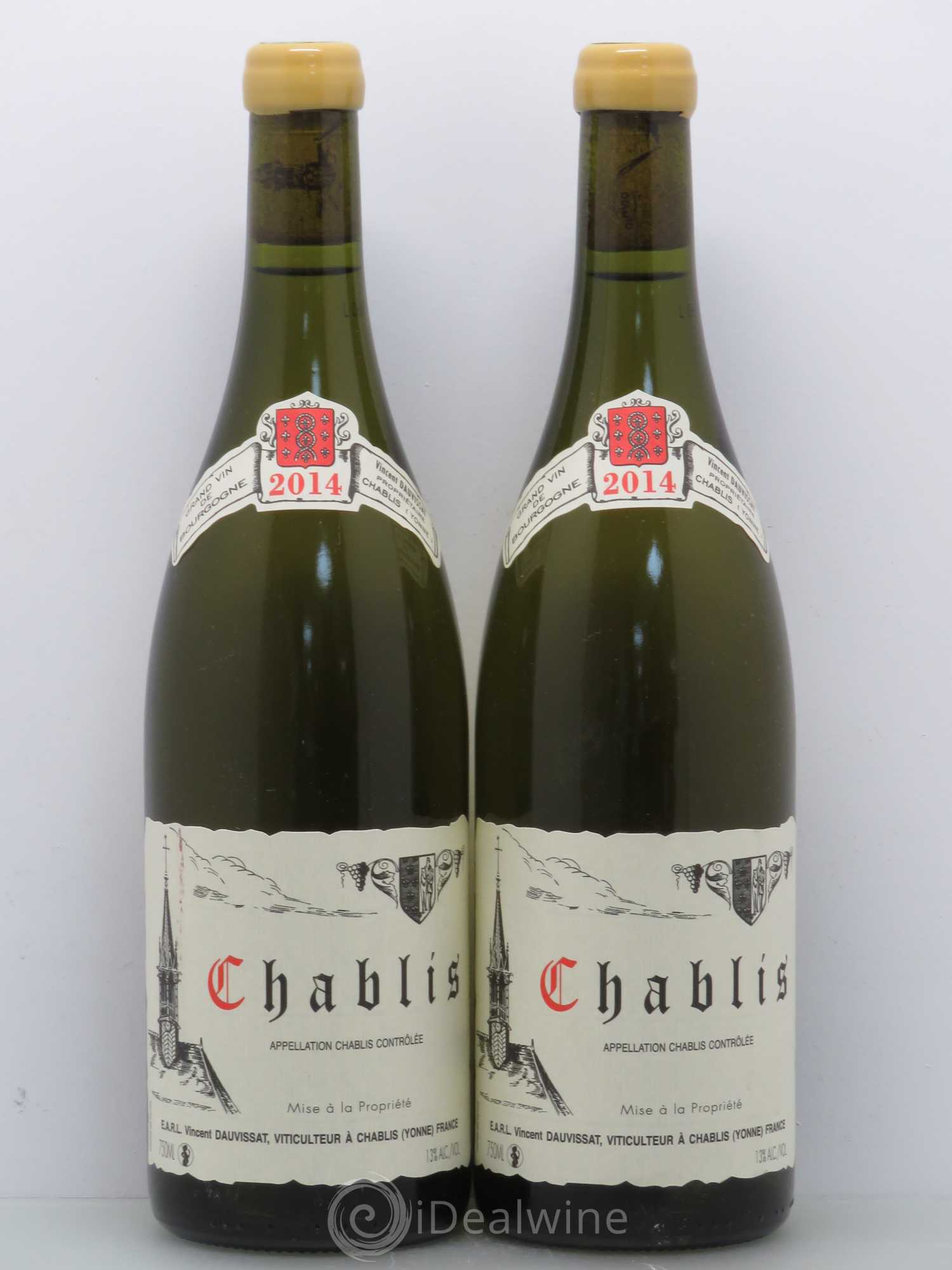 Chablis Vincent Dauvissat (Domaine) 2014 - Lot de 2 bouteilles - 0