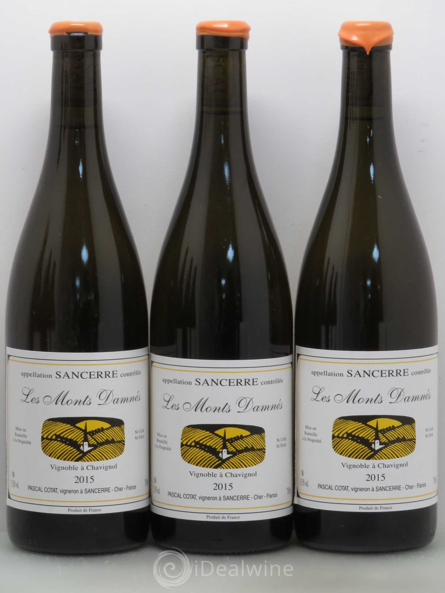 Sancerre Monts Damnes Pascal Cotat 2015 - Posten von 6 Flaschen - 1