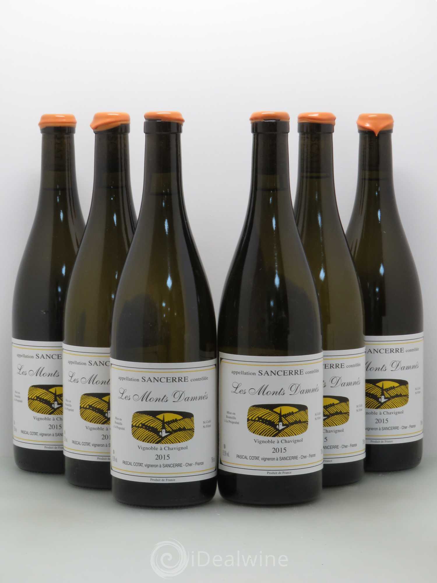 Sancerre Monts Damnes Pascal Cotat 2015 - Posten von 6 Flaschen - 0