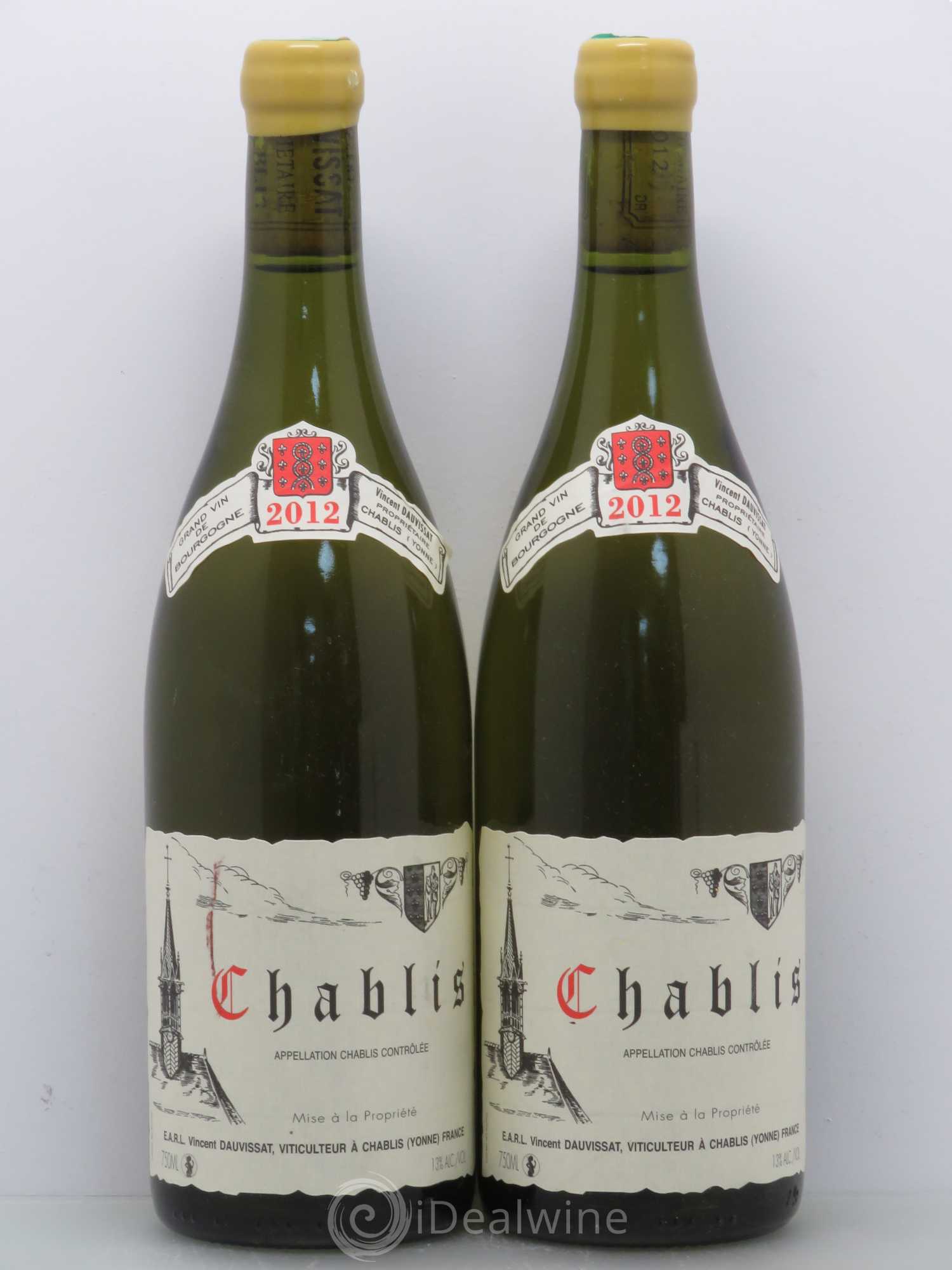 Chablis Vincent Dauvissat (Domaine) 2012 - Lot de 2 bouteilles - 0