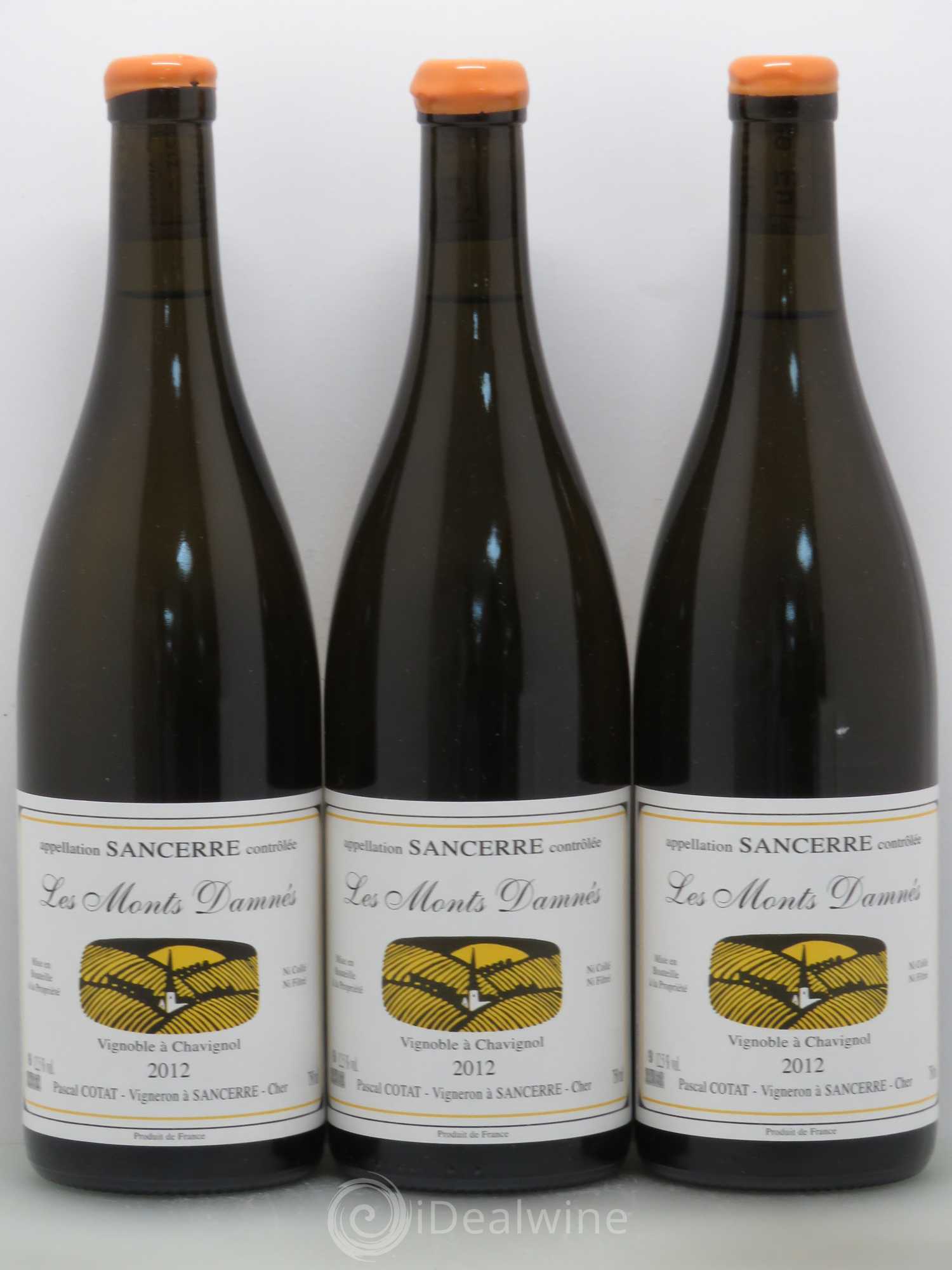 Sancerre Monts Damnes Pascal Cotat 2012 - Posten von 3 Flaschen - 0