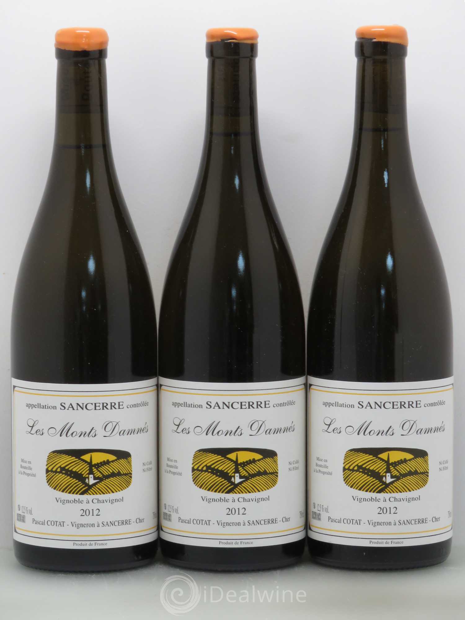 Sancerre Monts Damnes Pascal Cotat 2012 - Posten von 3 Flaschen - 0