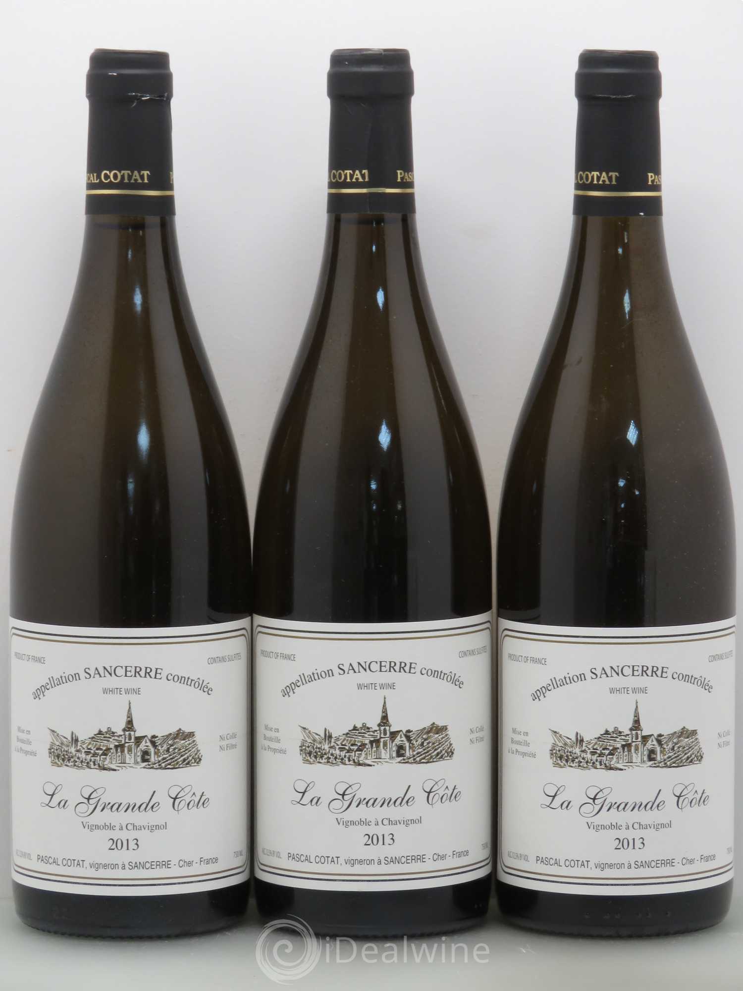 Sancerre Grande Côte Pascal Cotat 2013 - Posten von 6 Flaschen - 2