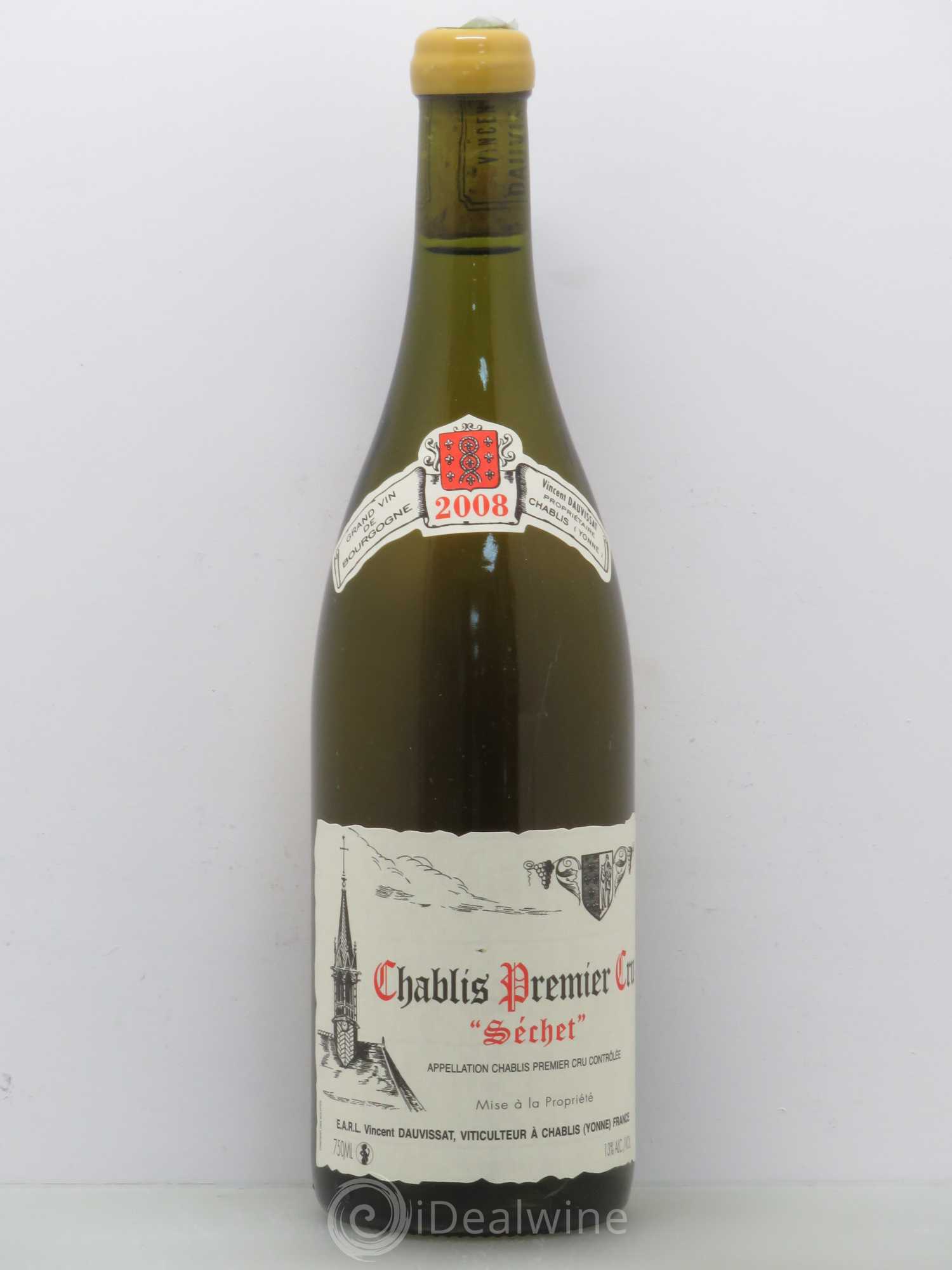Chablis 1er Cru Séchet Vincent Dauvissat (Domaine) 2008 - Lot de 1 bouteille - 0