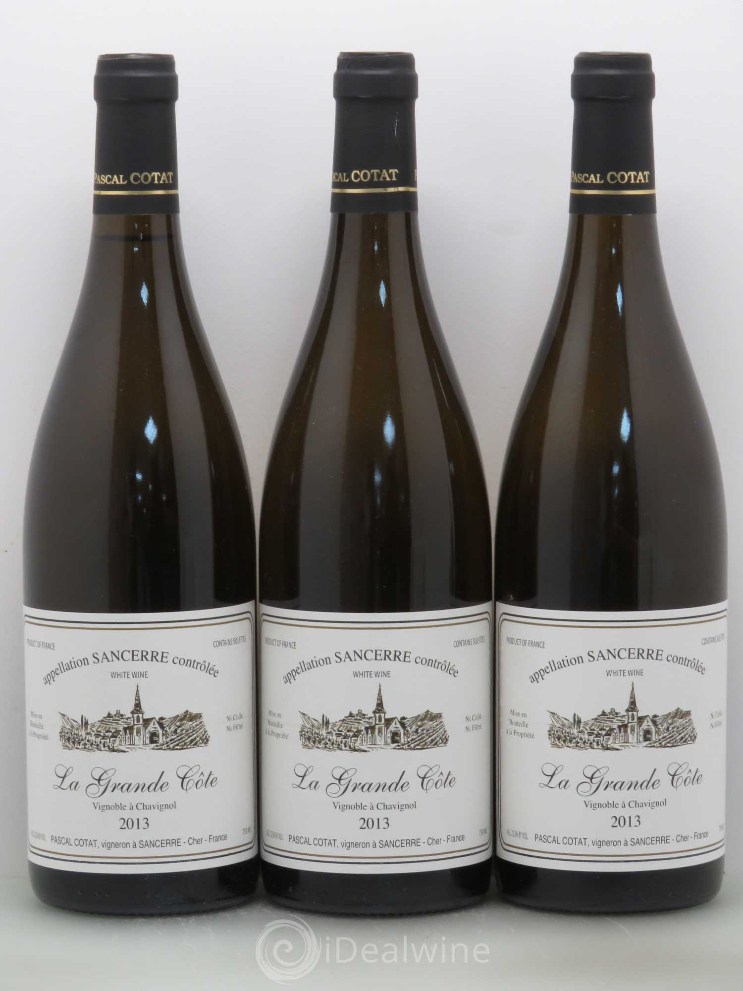Sancerre Grande Côte Pascal Cotat 2013 - Posten von 3 Flaschen - 0