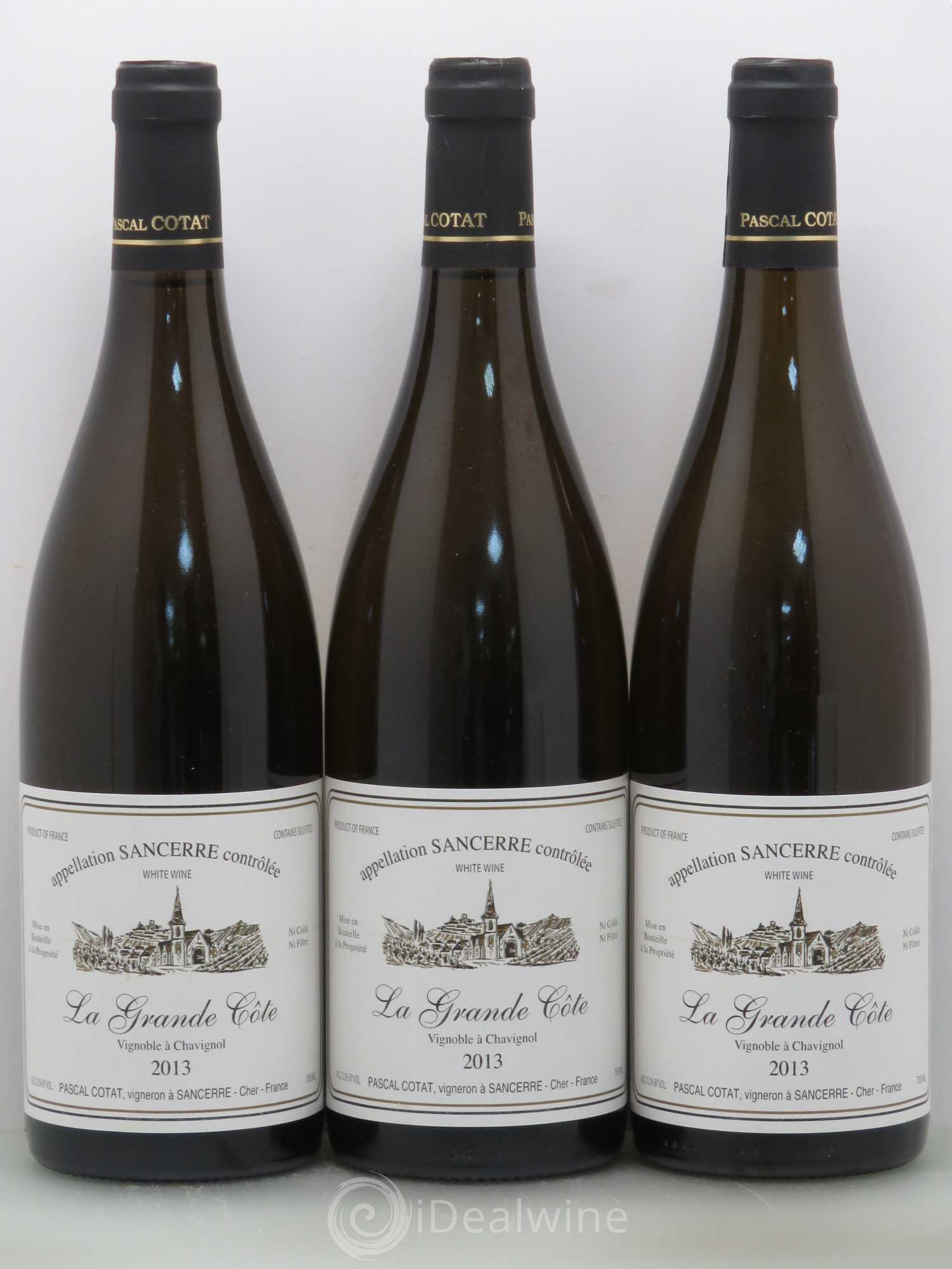 Sancerre Grande Côte Pascal Cotat 2013 - Posten von 3 Flaschen - 0
