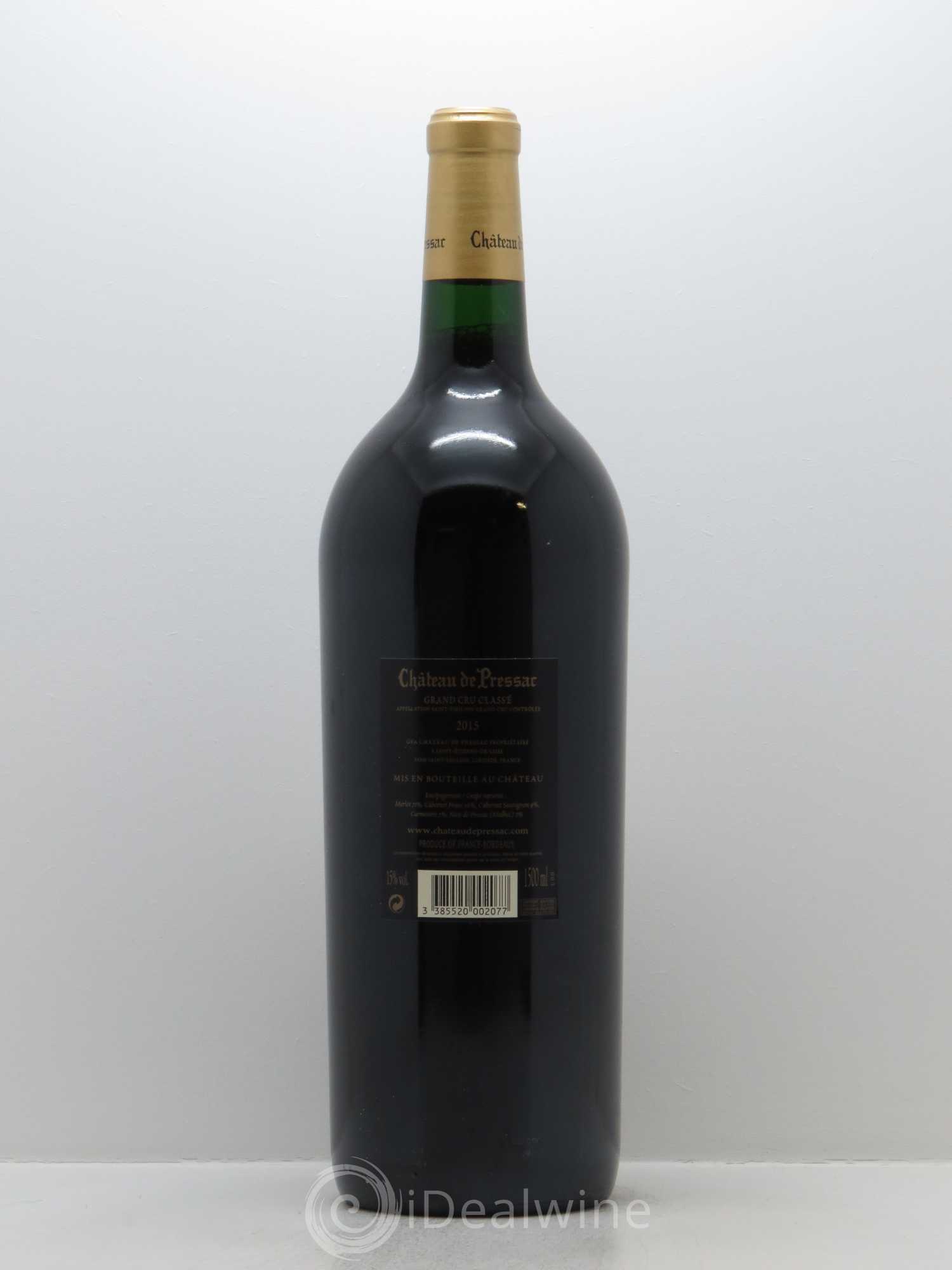 Château de Pressac Grand Cru Classé 2015 - Lot de 1 magnum - 1