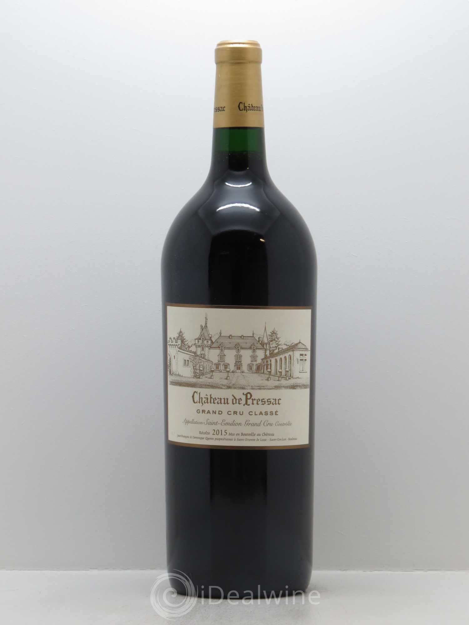 Château de Pressac Grand Cru Classé 2015 - Lot de 1 magnum - 0