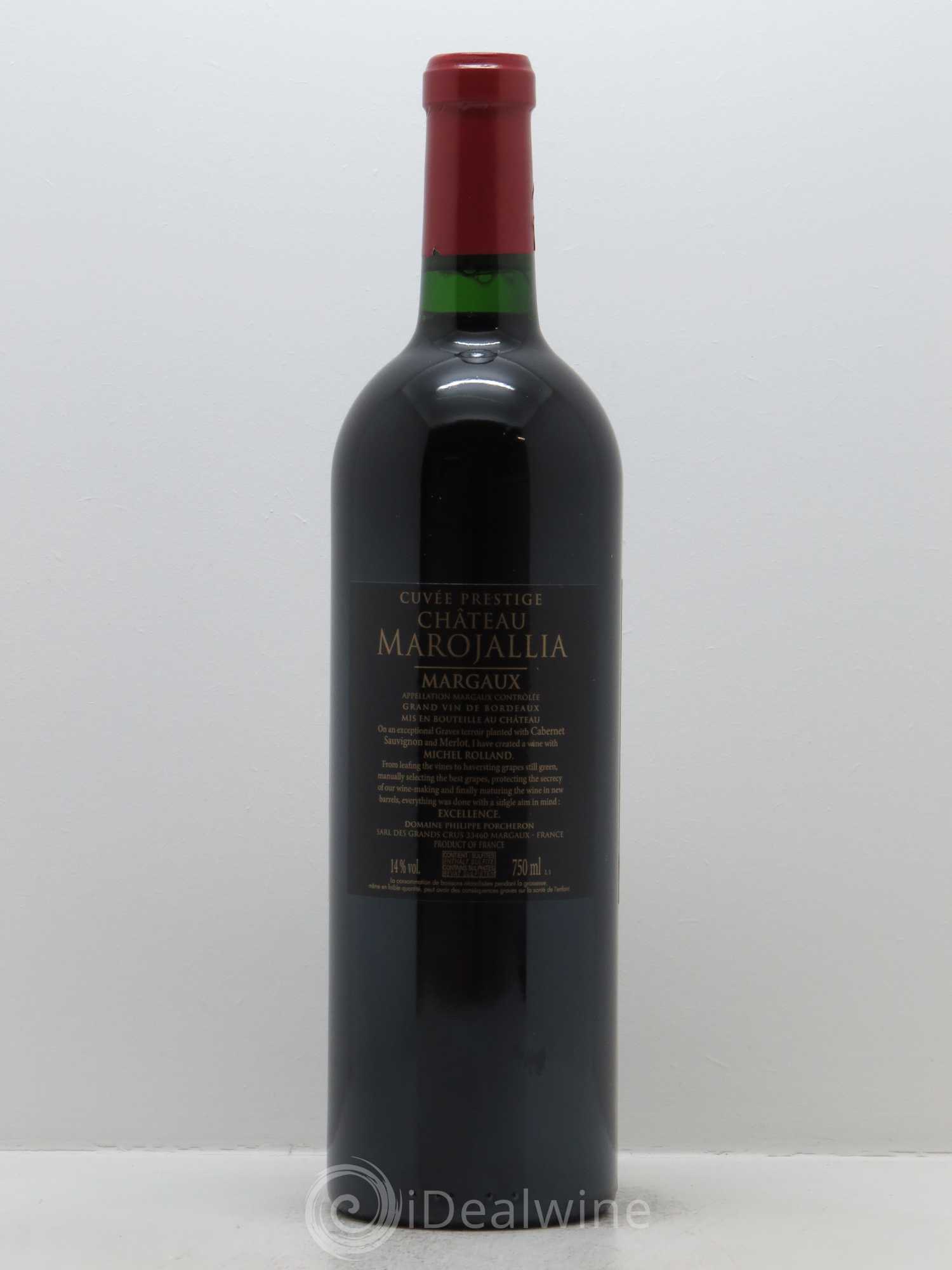 Marojallia (CBO-12 bts) 2015 - Lot de 1 bouteille - 1