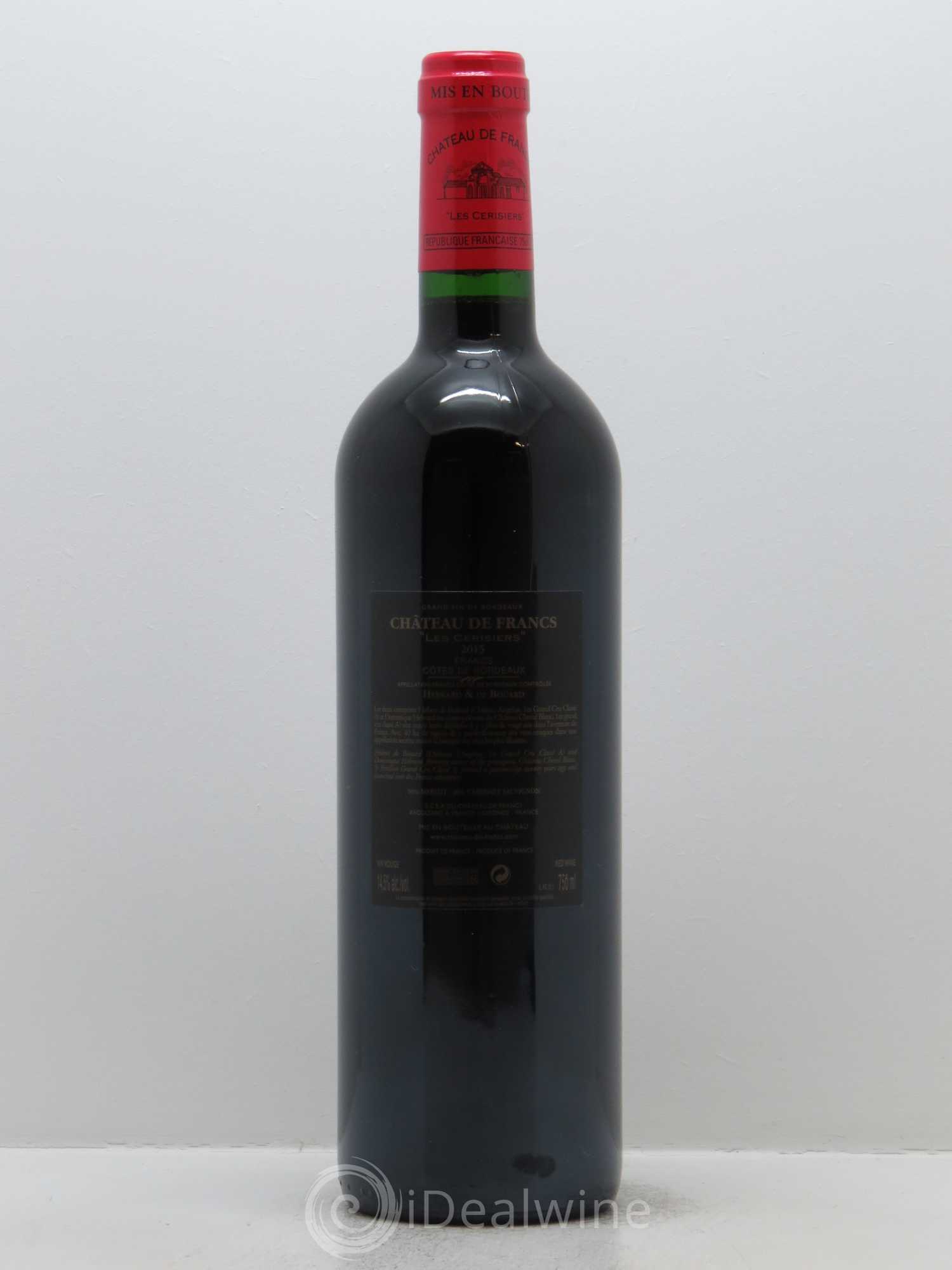 Château de Francs - Les Cerisiers 2015 - Lot de 1 bouteille - 1