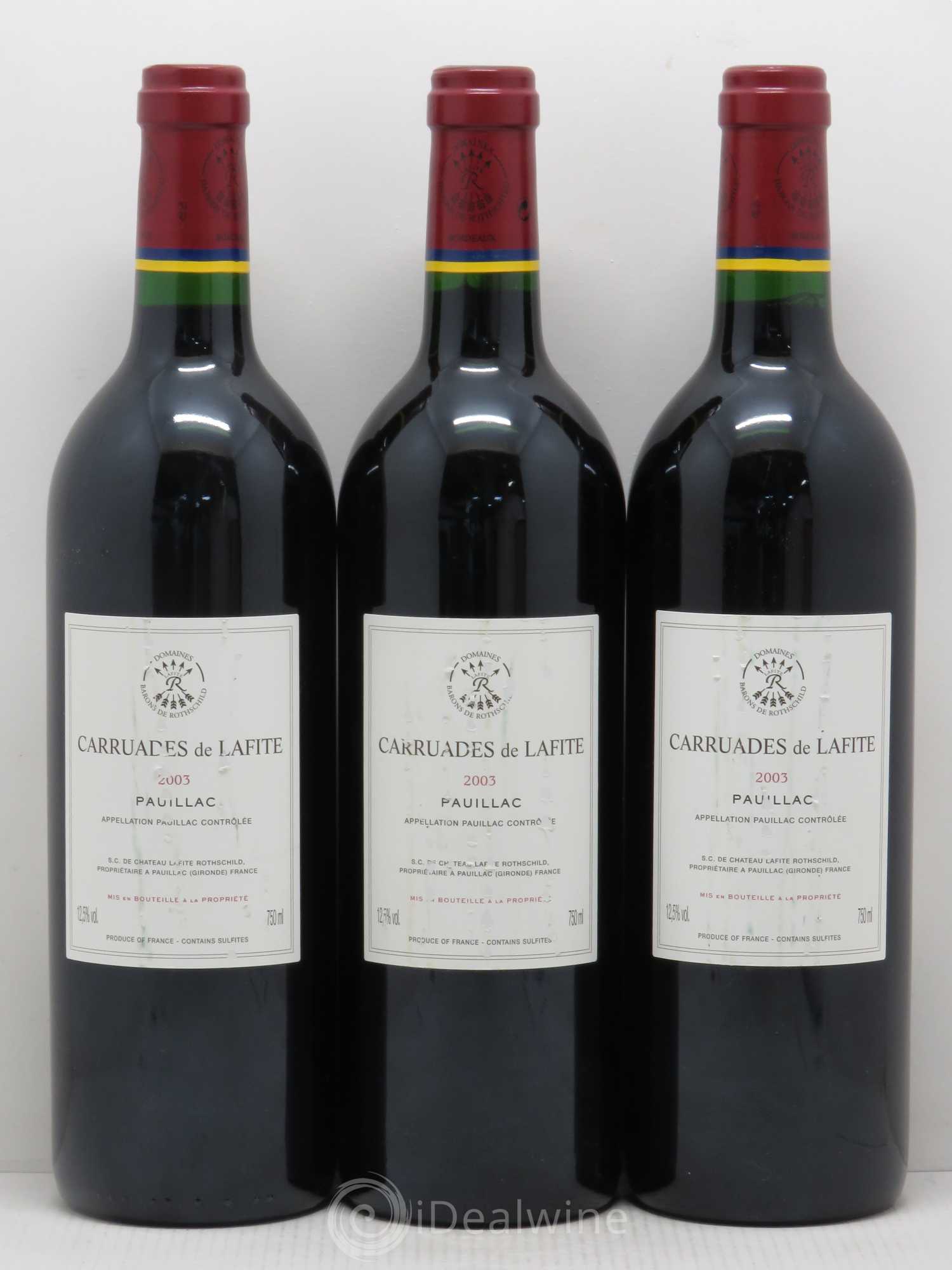 Carruades de Lafite Rothschild Second Vin 2003 - Lot de 6 bouteilles - 3