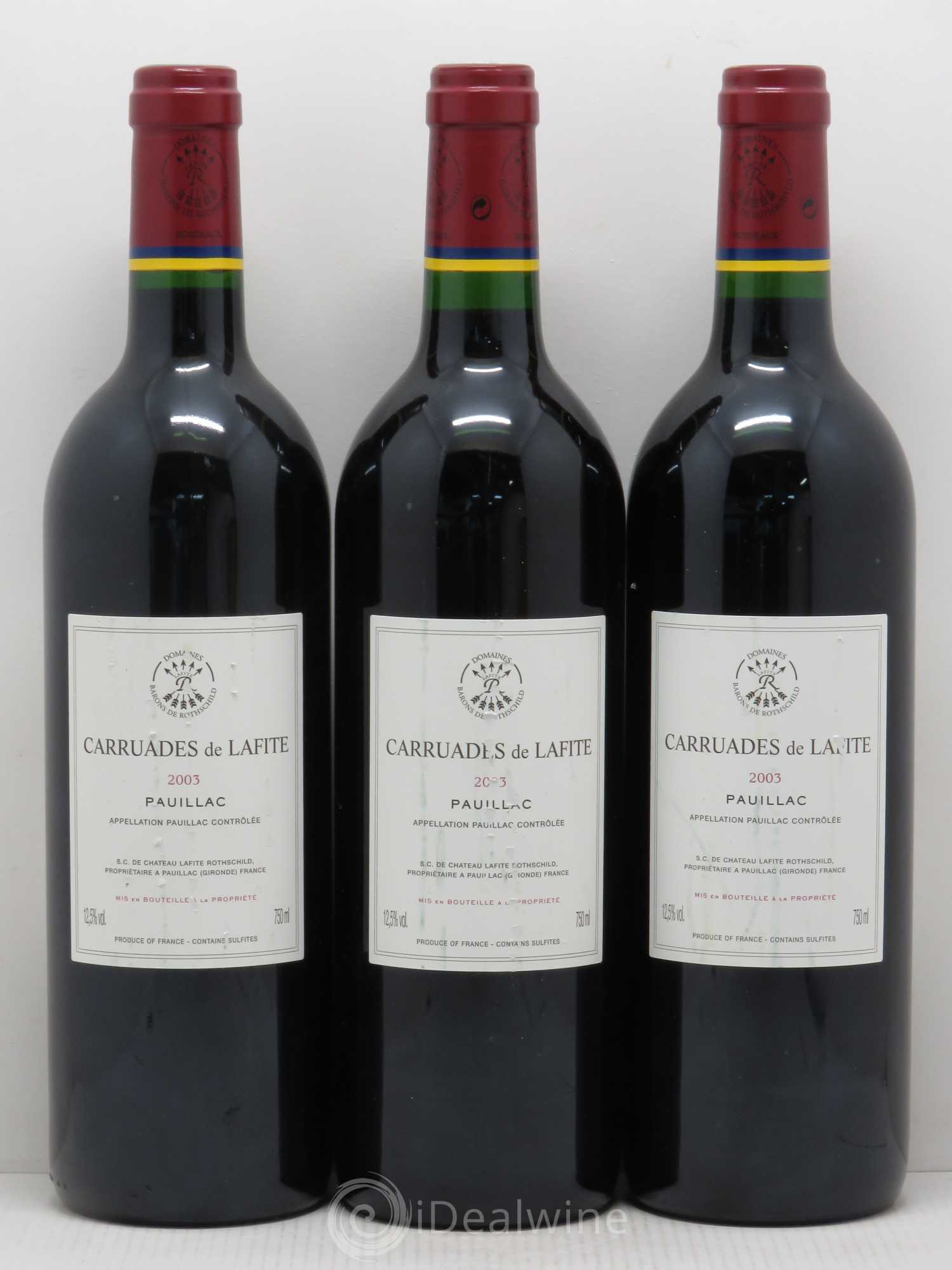 Carruades de Lafite Rothschild Second Vin 2003 - Lot de 6 bouteilles - 4