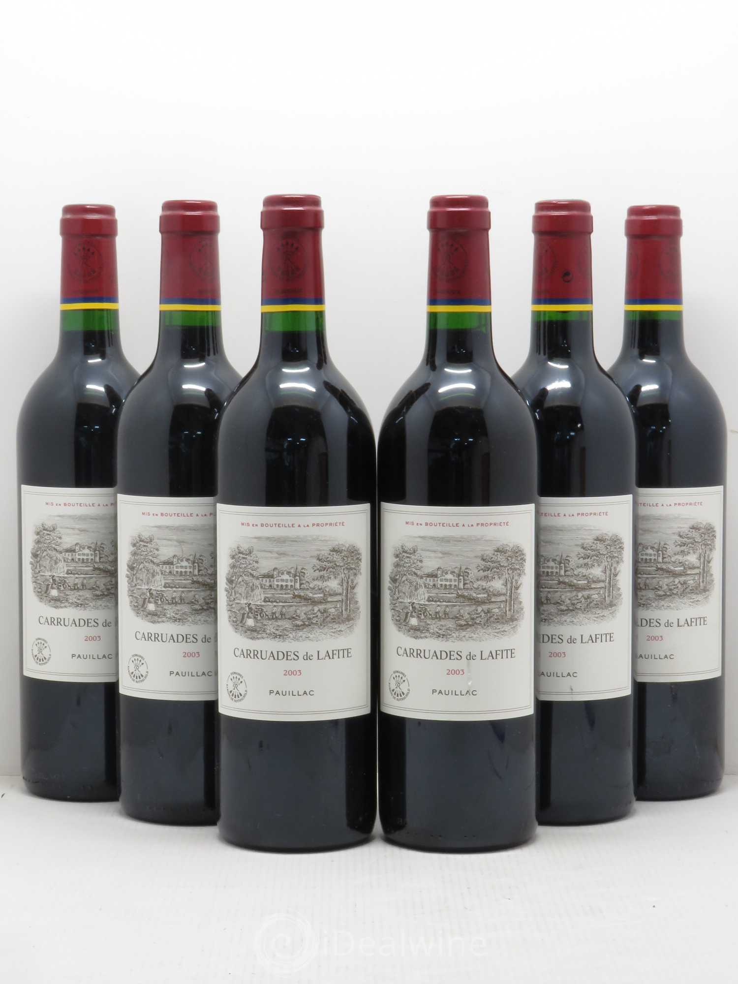 Carruades de Lafite Rothschild Second Vin 2003 - Lot de 6 bouteilles - 0