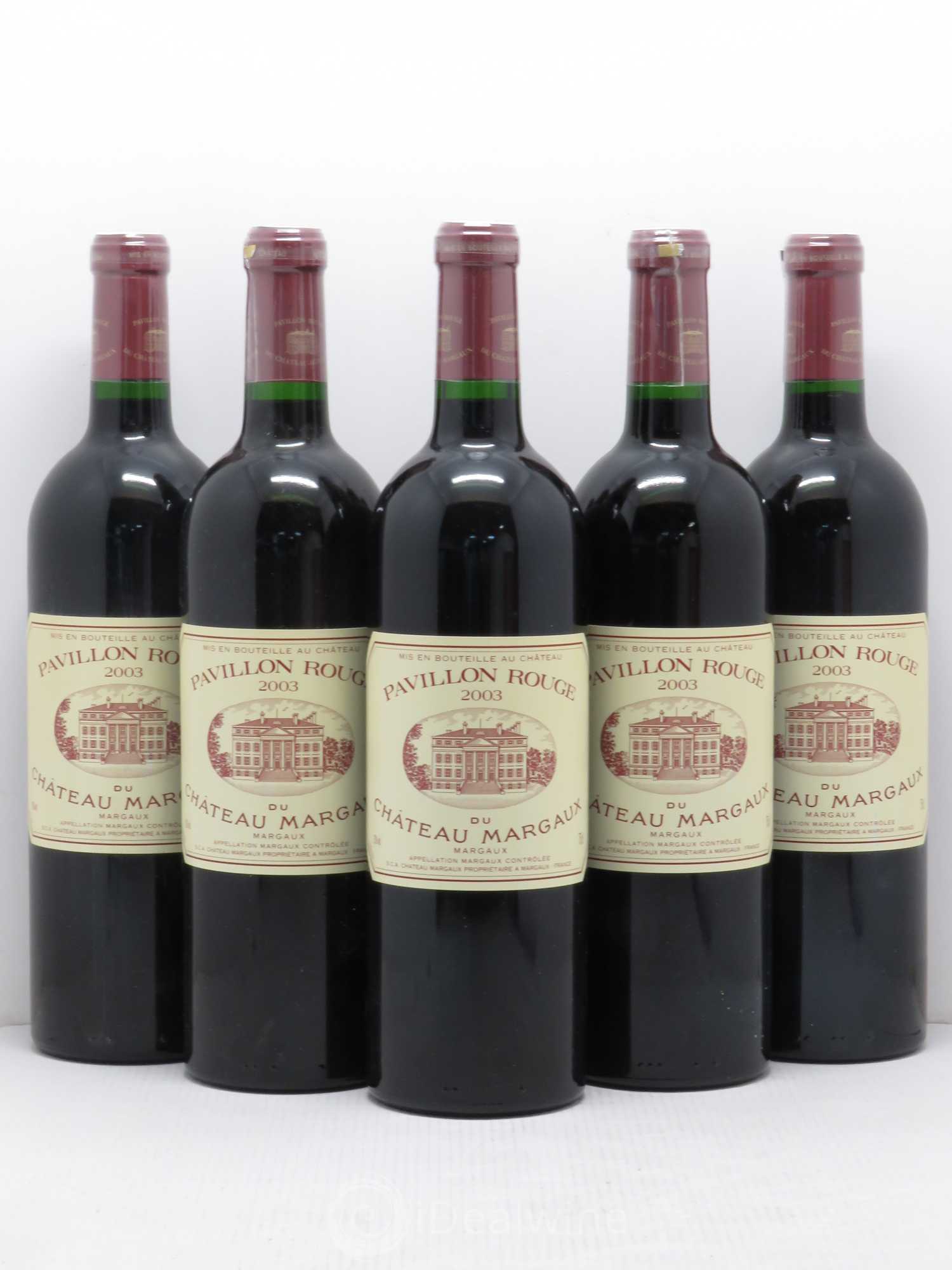 Pavillon Rouge du Château Margaux Second Vin 2003 - Lot de 5 bouteilles - 0