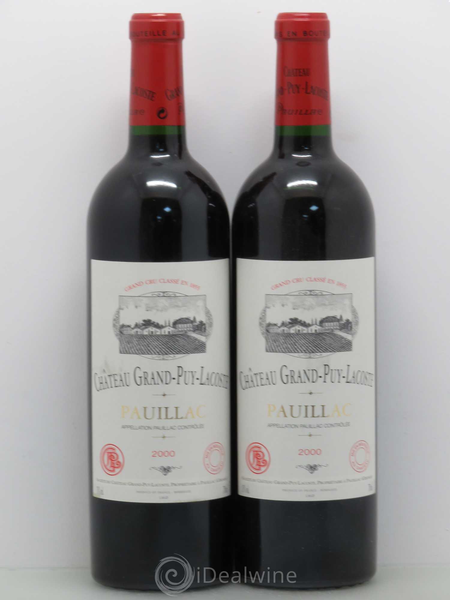 Château Grand Puy Lacoste 5ème Grand Cru Classé 2000 - Lot de 2 bouteilles - 0