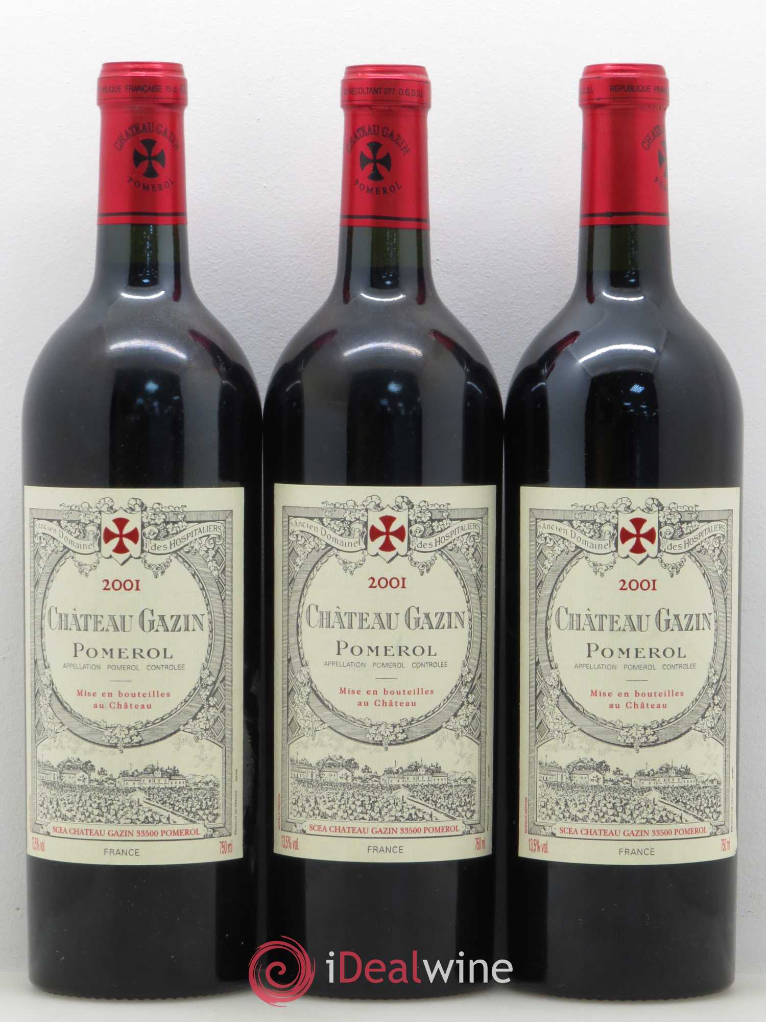 Château Gazin 2001 - Lot de 6 bouteilles - 1