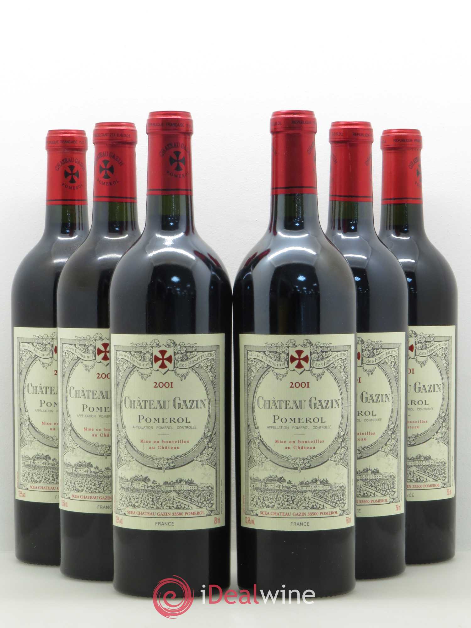 Château Gazin 2001 - Lot de 6 bouteilles - 0