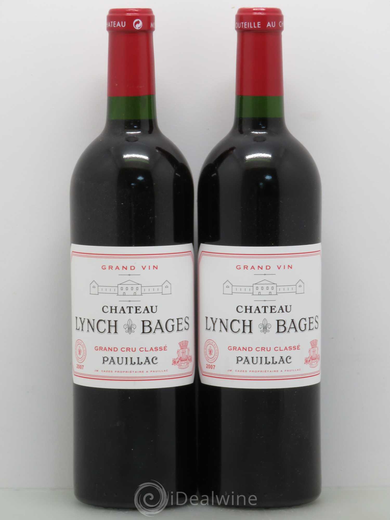 Château Lynch Bages 5ème Grand Cru Classé 2007 - Lot de 2 bouteilles - 0