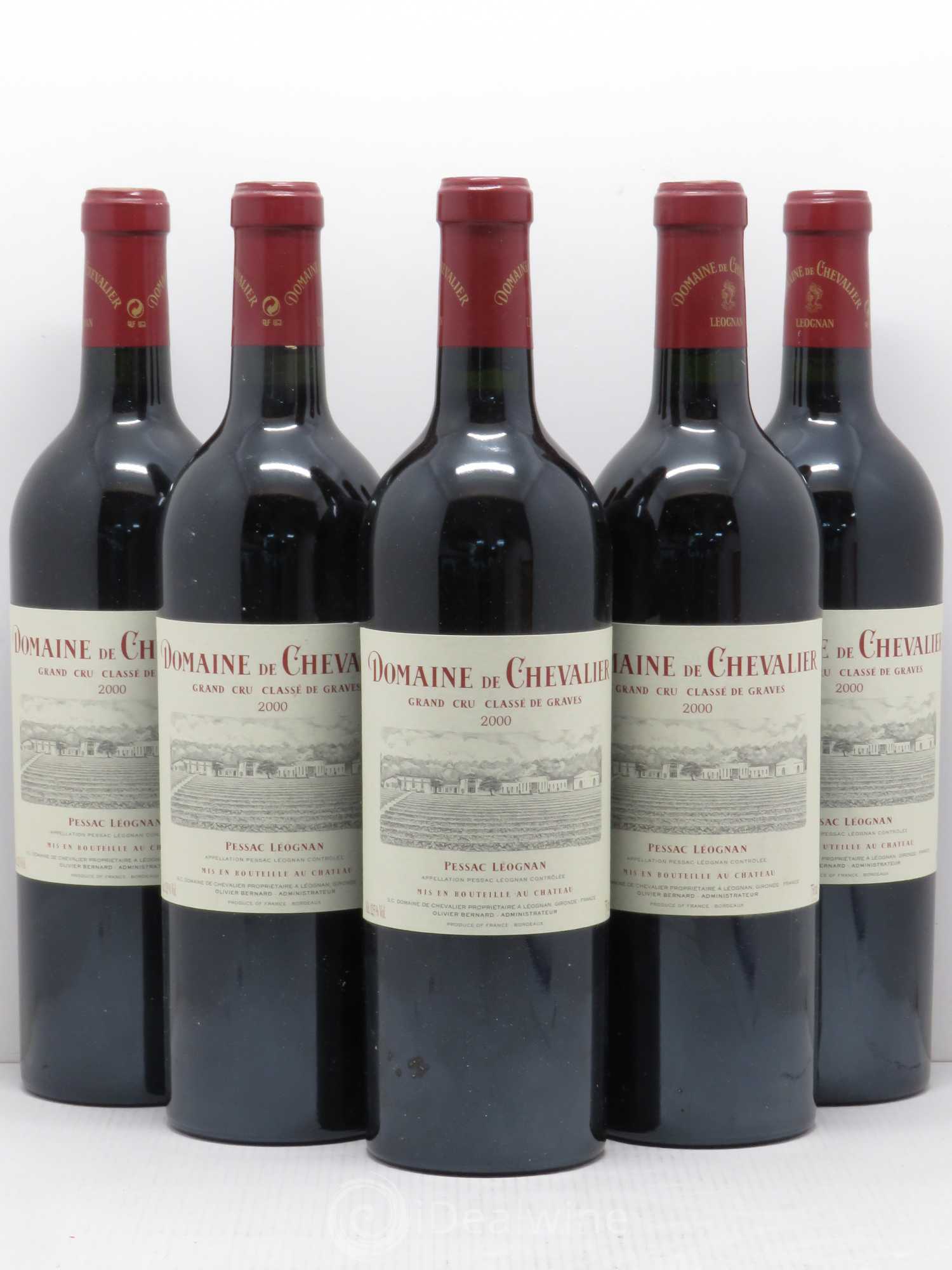 Domaine de Chevalier Cru Classé de Graves 2000 - Lot de 5 bouteilles - 0
