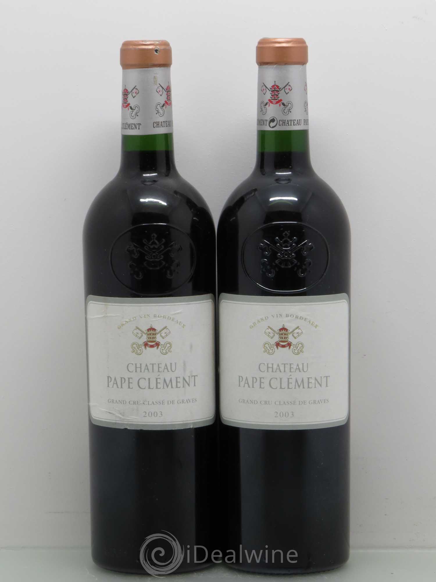 Château Pape Clément Cru Classé de Graves 2003 - Lot de 2 bouteilles - 0