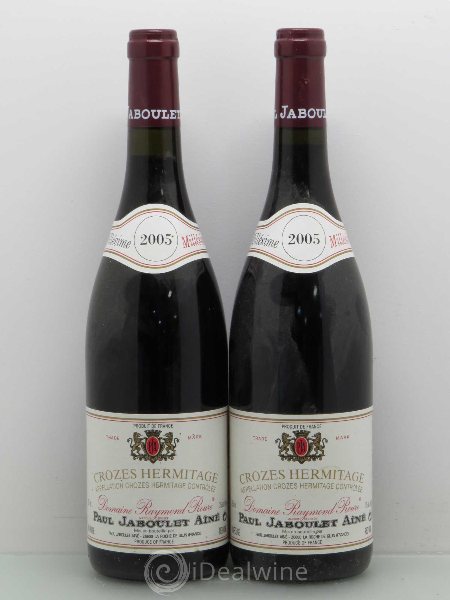 Crozes-Hermitage Raymond Roure Paul Jaboulet Aîné 2005 - Lot de 2 bouteilles - 0
