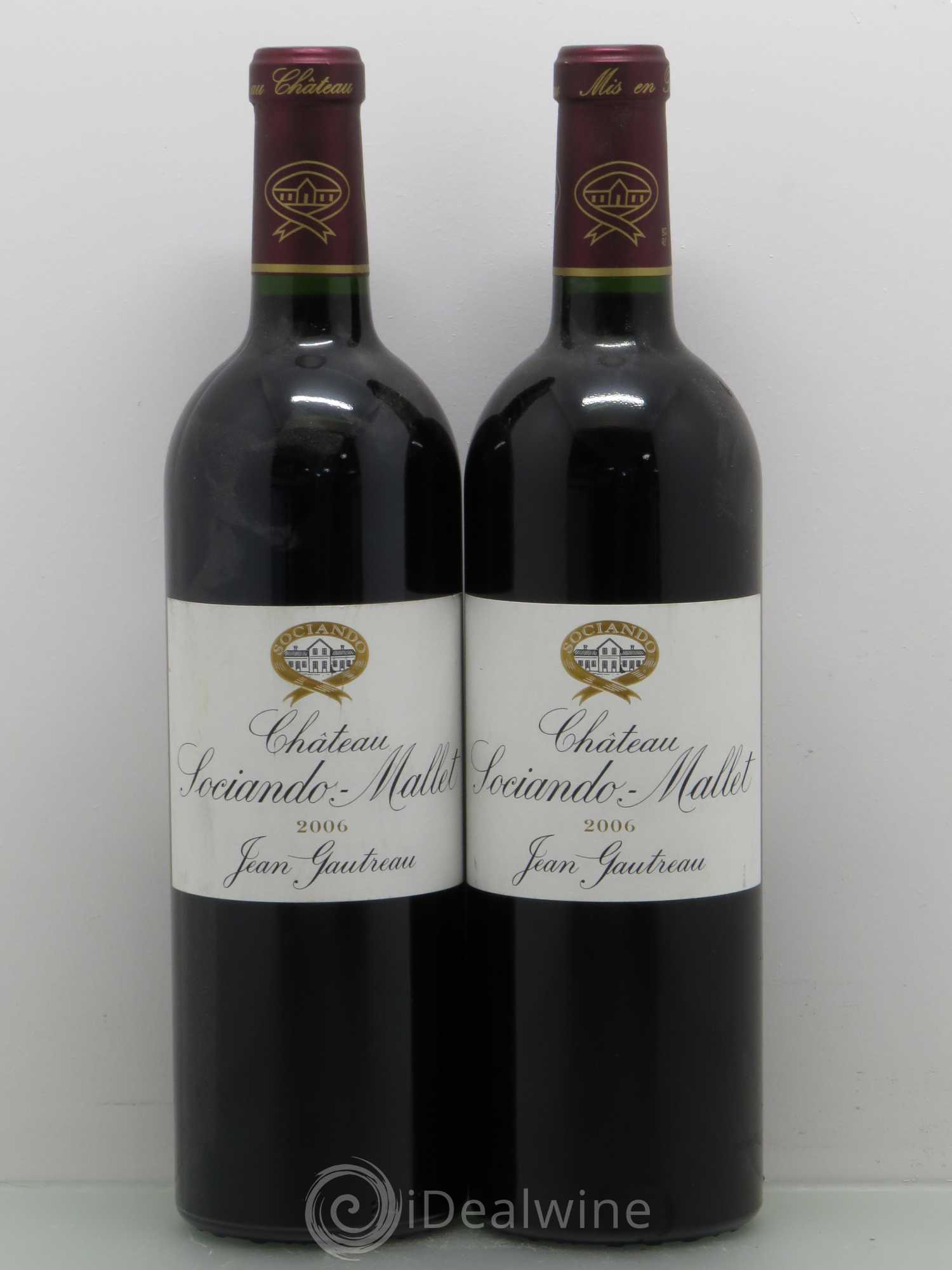 Château Sociando Mallet 2006 - Lot de 2 bouteilles - 0