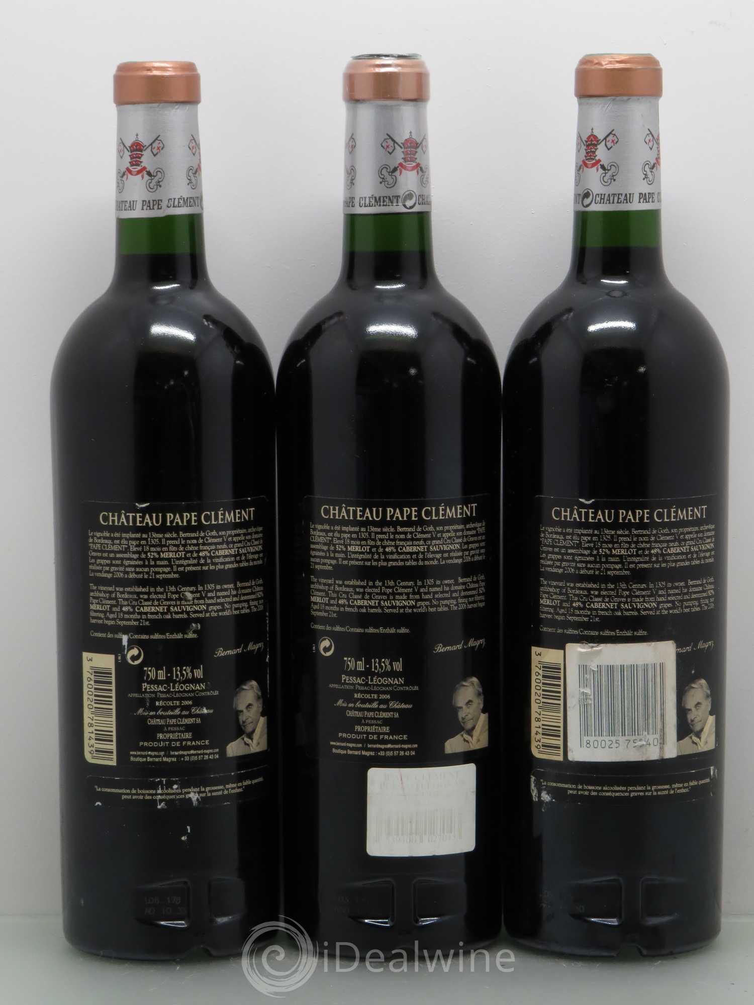 Château Pape Clément Cru Classé de Graves 2006 - Lot de 6 bouteilles - 2