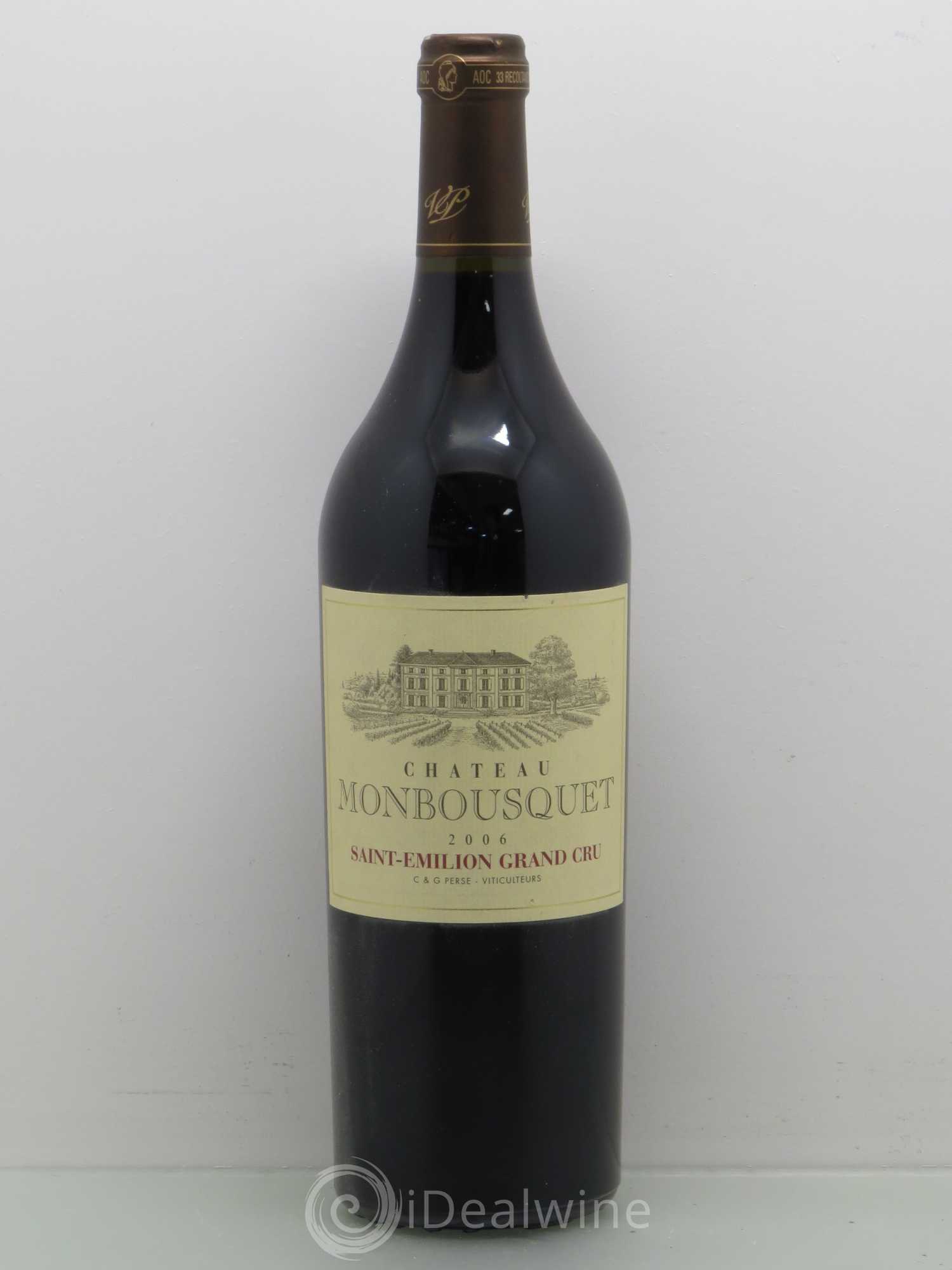 Château Monbousquet Grand Cru Classé 2006 - Lot de 1 bouteille - 0