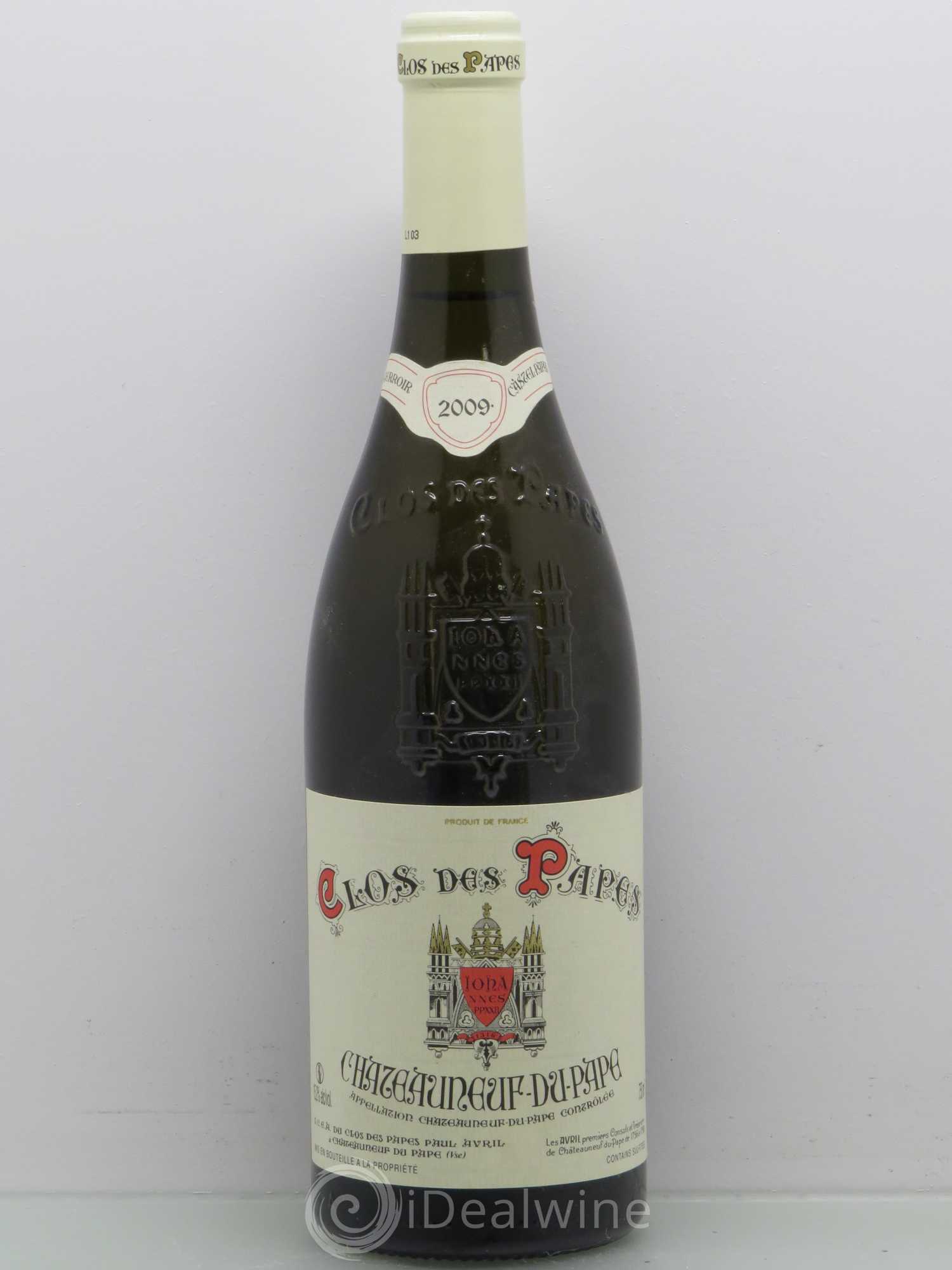 Châteauneuf-du-Pape Clos des Papes - Paul Avril 2009 - Lot de 1 bouteille - 0