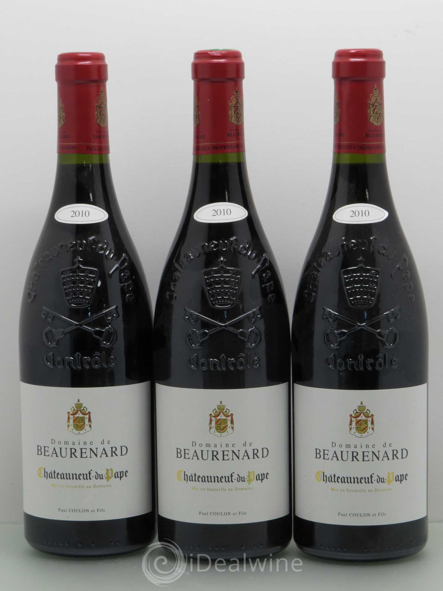 Châteauneuf-du-Pape Beaurenard (Domaine de) 2010 - Lot de 3 bouteilles - 0