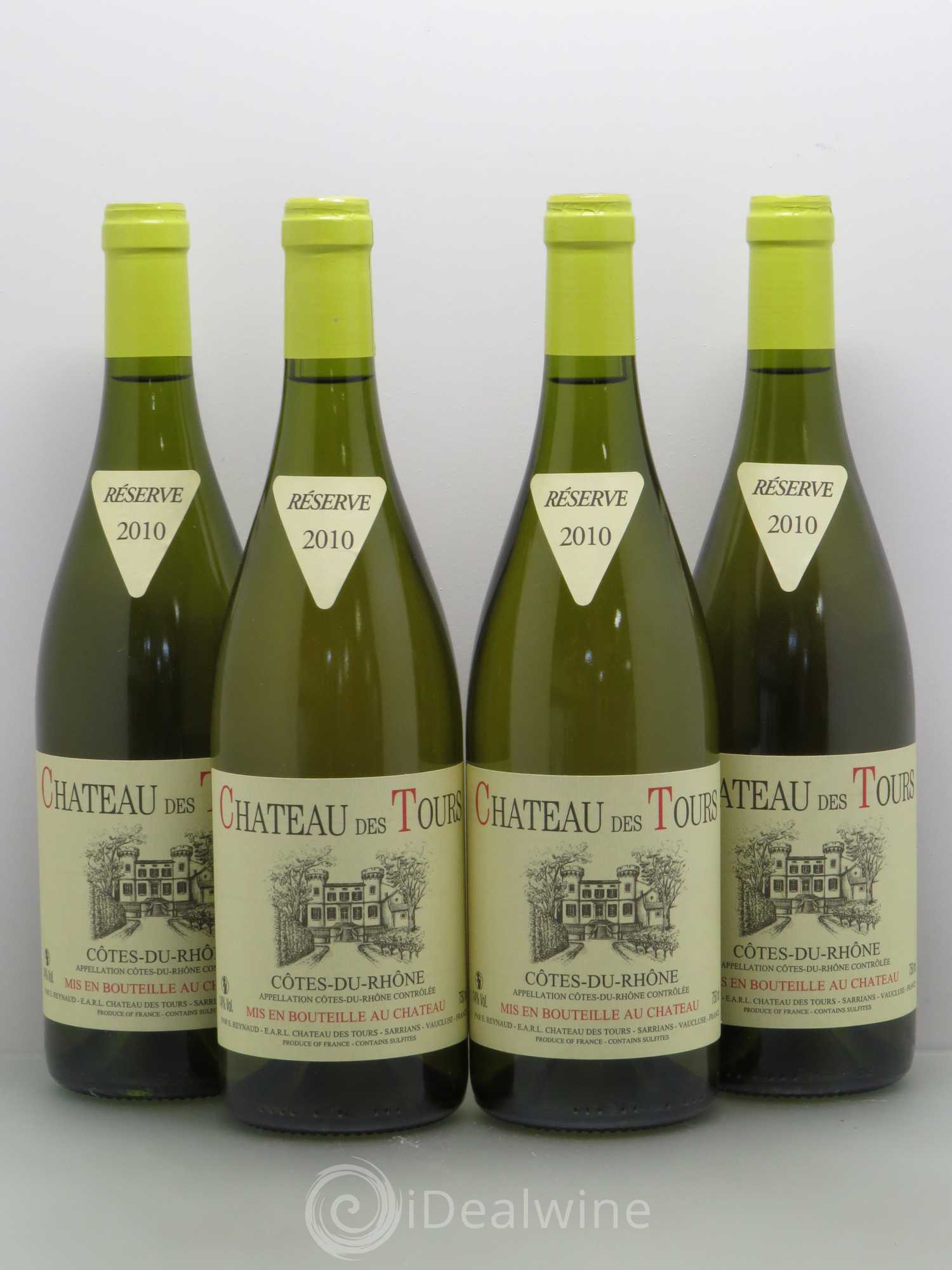 Côtes-du-Rhône Château des Tours Emmanuel Reynaud 2010 - Lot de 4 bouteilles - 0