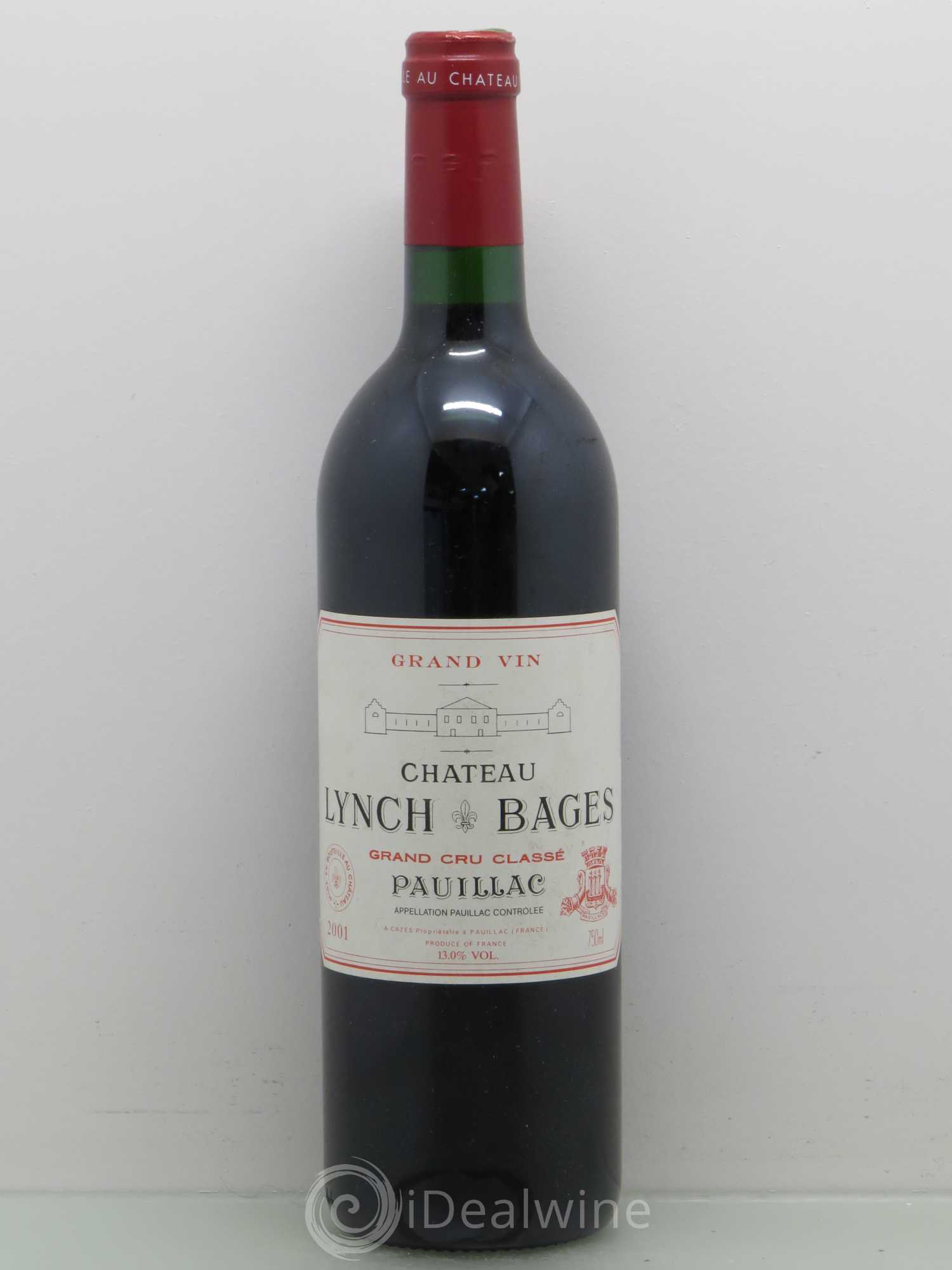 Château Lynch Bages 5ème Grand Cru Classé 2001 - Lot de 1 bouteille - 0