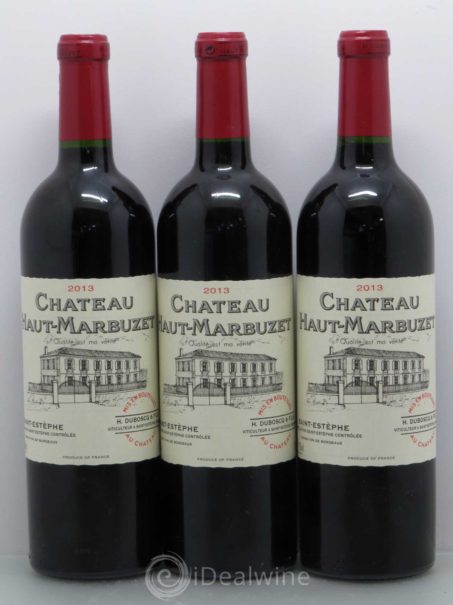 Château Haut Marbuzet 2013 - Lot de 3 bouteilles - 0