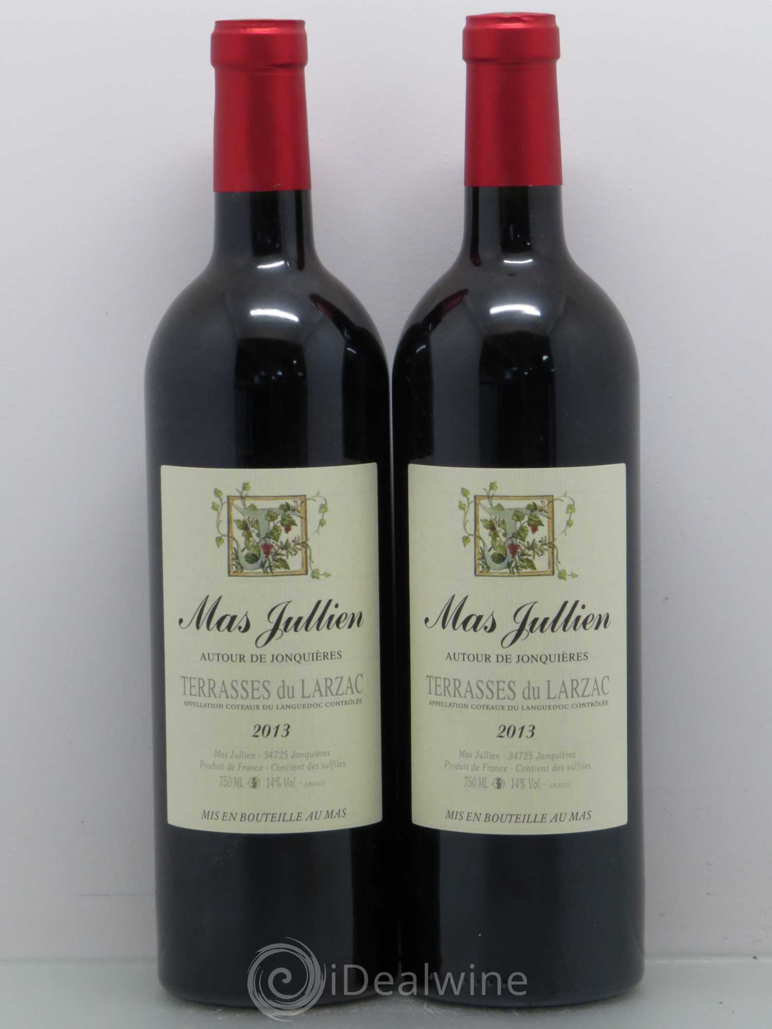 Terrasses du Larzac Mas Jullien Autour de Jonquières Olivier Jullien 2013 - Lot de 2 bouteilles - 0