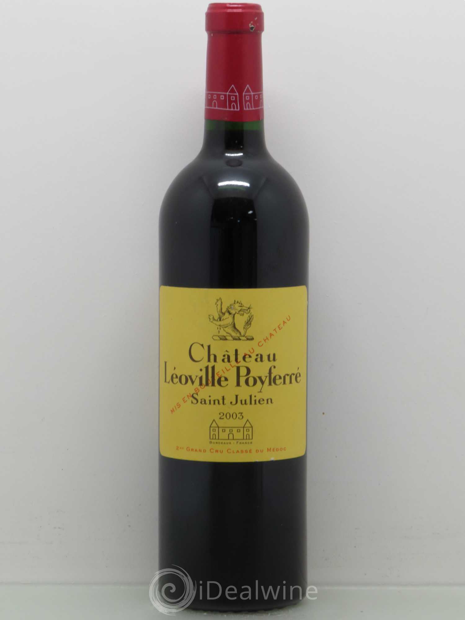Château Léoville Poyferré 2ème Grand Cru Classé 2003 - Lot de 1 bouteille - 0