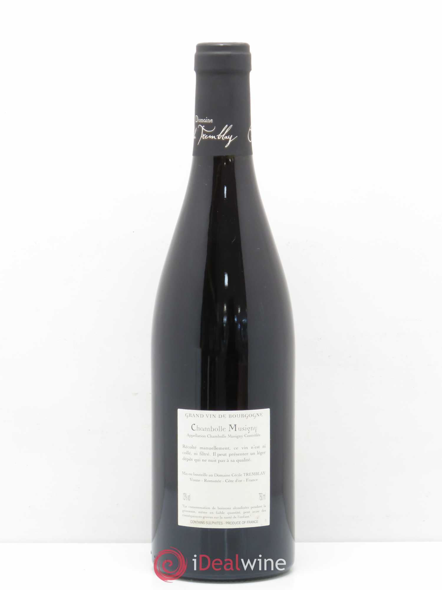 Chambolle-Musigny Les Cabottes Cécile Tremblay 2010 - Lot de 1 bouteille - 1